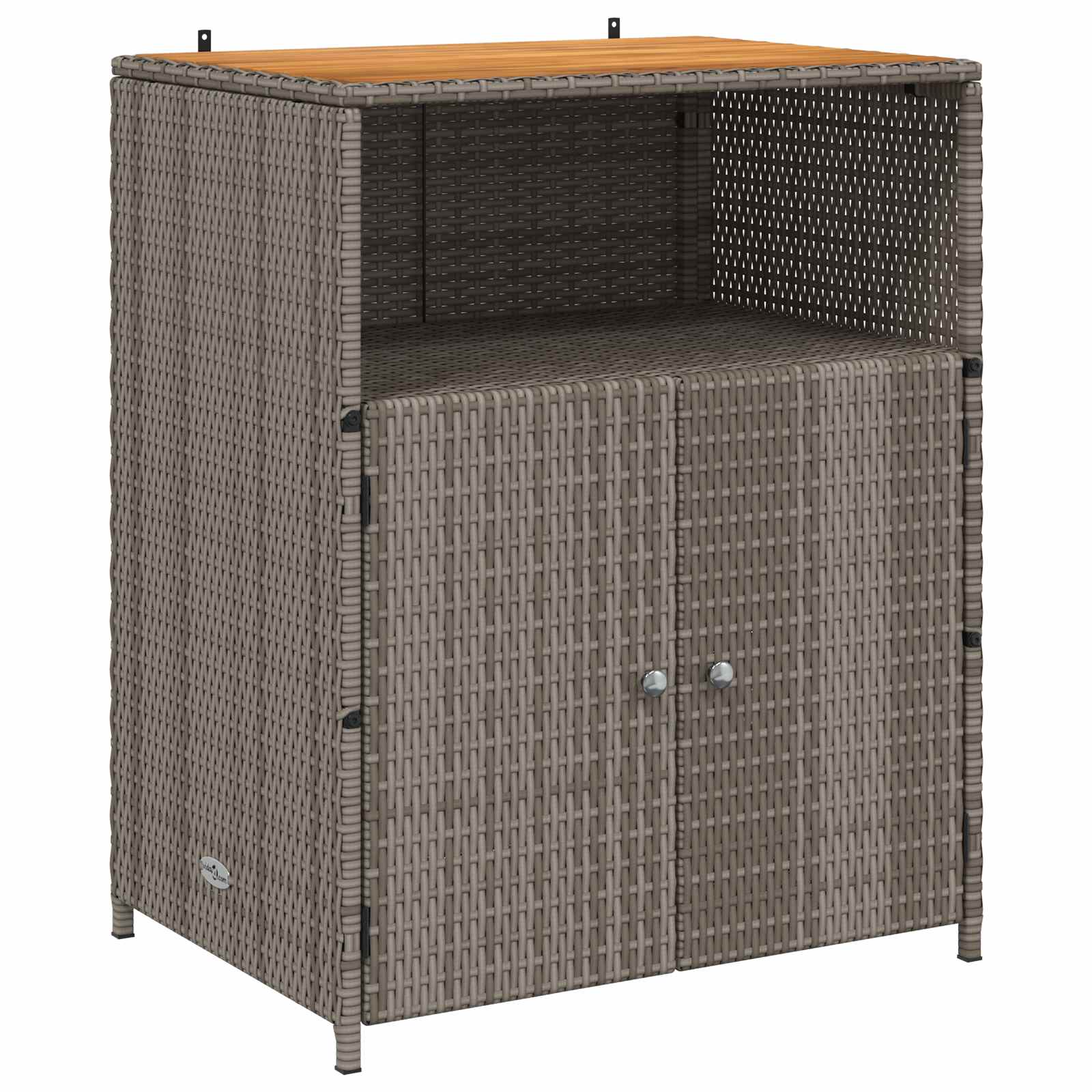 Armoire Gris 70 x 50 x 87 cm Polyester et Roly Ratten - XIOS