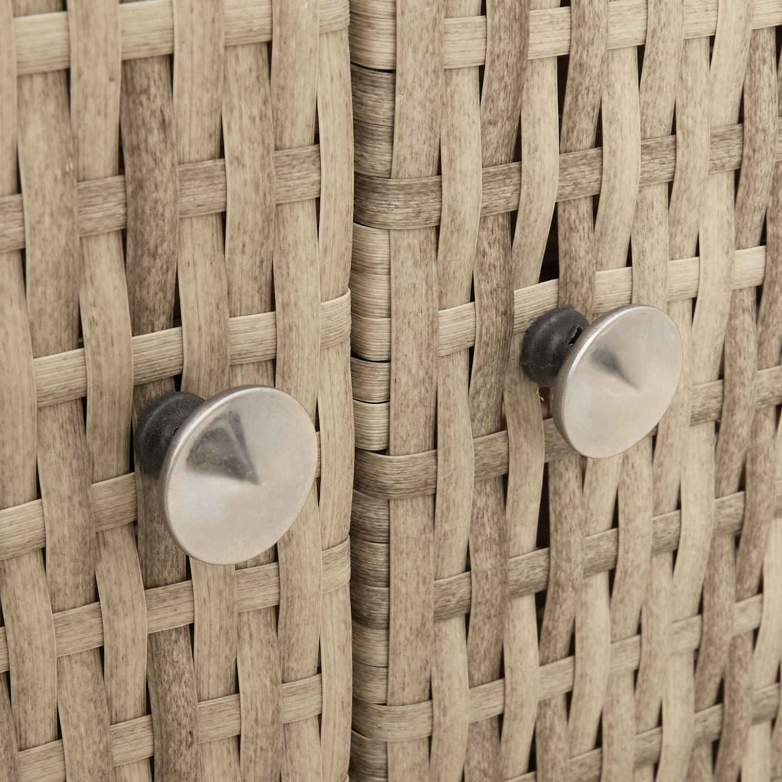 Armoire Beige 70 x 50 x 87 cm Polyester et Roly Ratten - XIOS