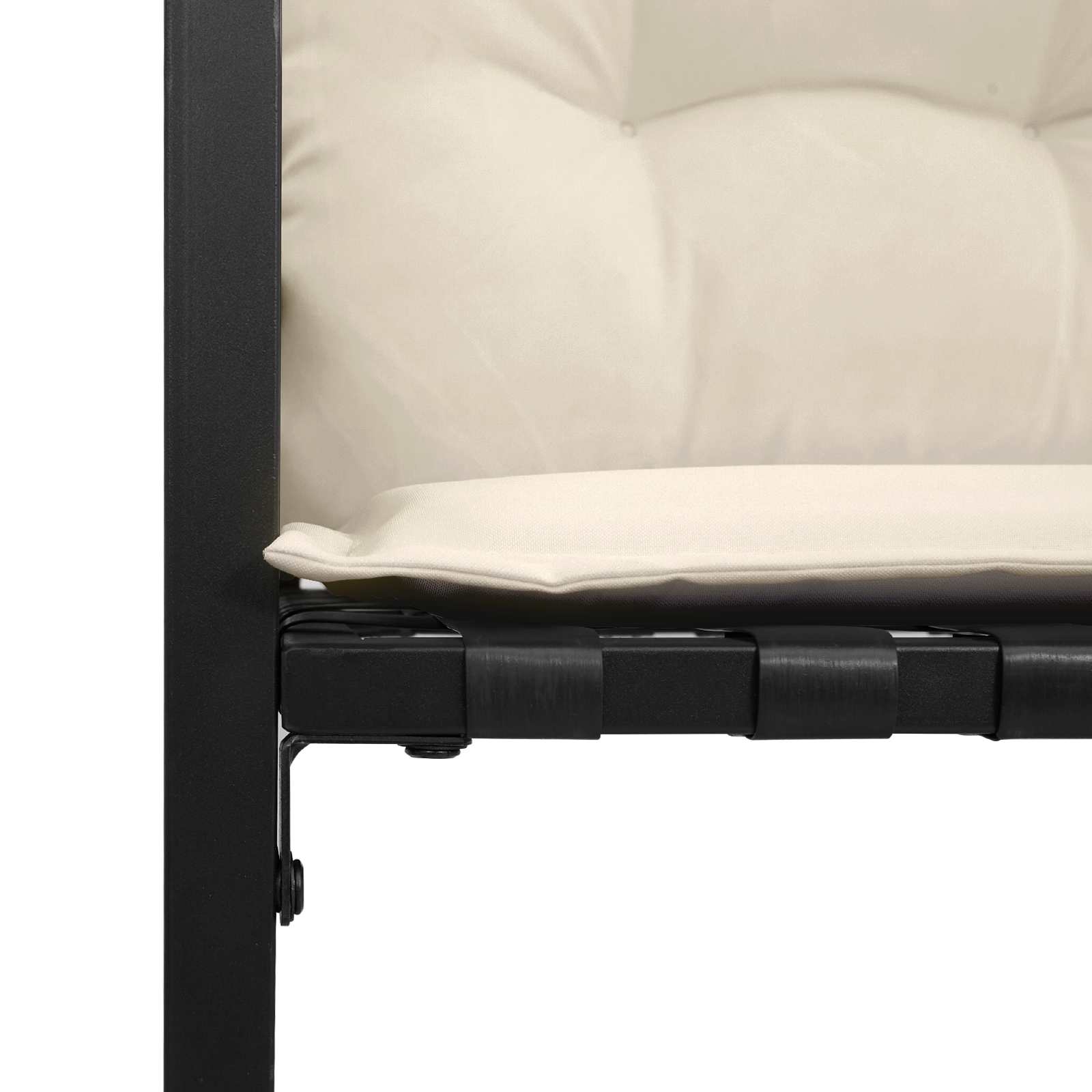 Ensemble de meubles d'extérieur avec coussin 3 pcs Crème - XIOS