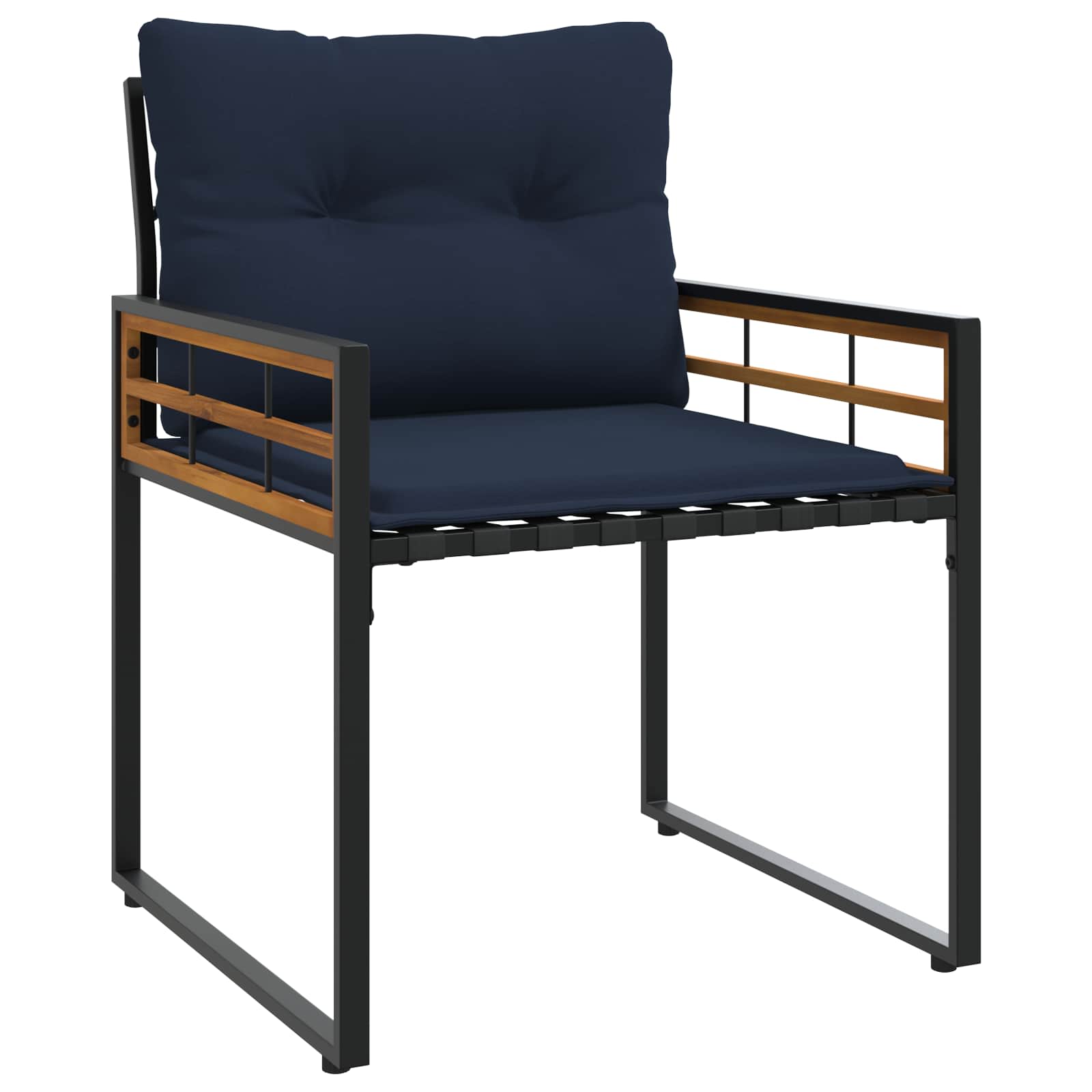 Ensemble de meubles d'extérieur avec coussin 3 pcs Bleu marine - XIOS