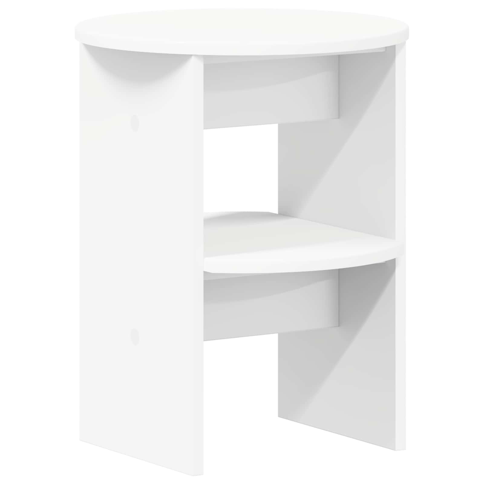 Meuble d'appoint 2 pcs Blanc Ø40 x 50 cm Bois d’ingénierie - XIOS