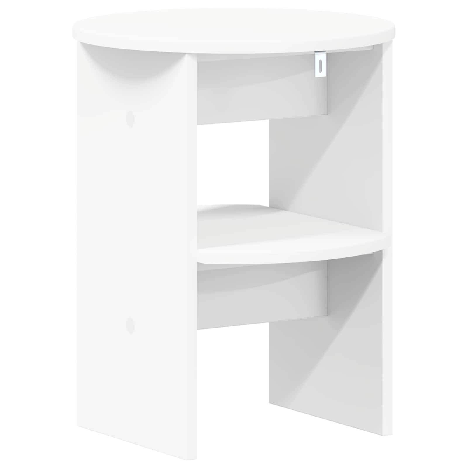 Meuble d'appoint 2 pcs Blanc Ø40 x 50 cm Bois d’ingénierie - XIOS