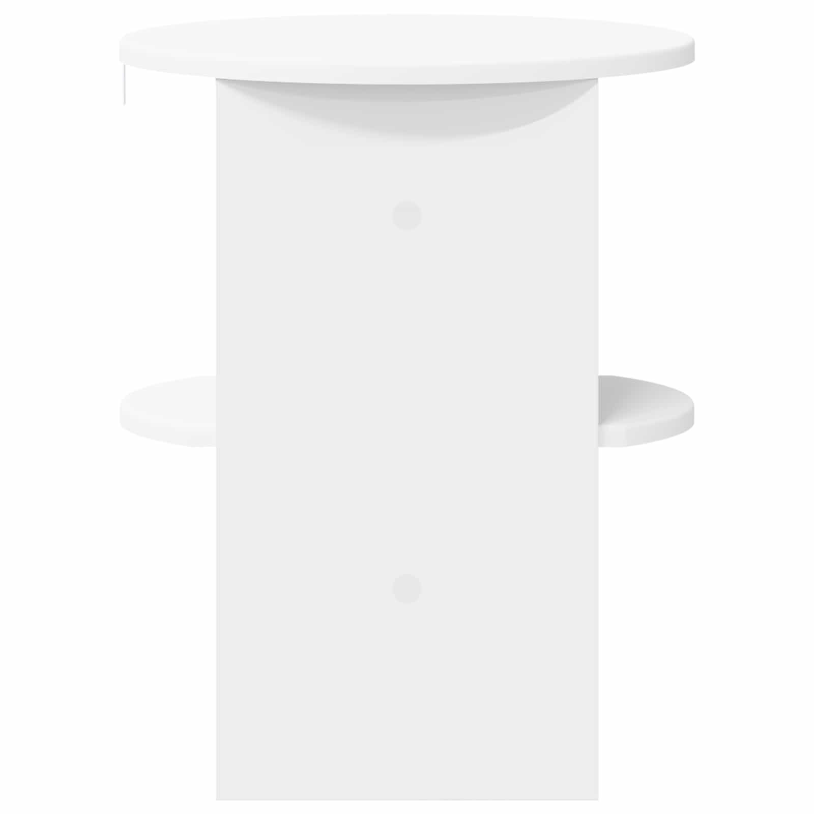 Meuble d'appoint 2 pcs Blanc Ø40 x 50 cm Bois d’ingénierie - XIOS