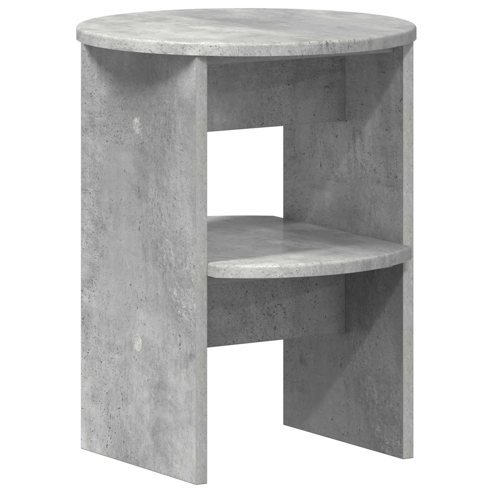 Meuble d'appoint 2 pcs Gris Béton Ø40 x 50 cm Bois d’ingénierie - XIOS