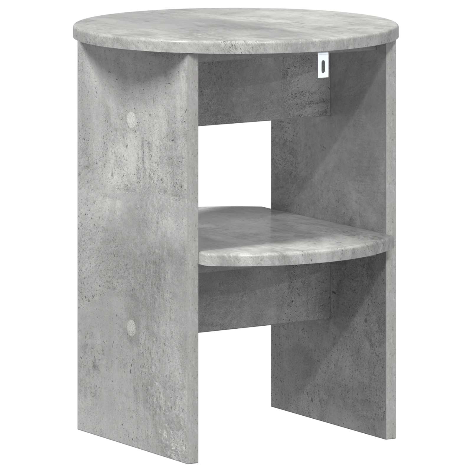 Meuble d'appoint 2 pcs Gris Béton Ø40 x 50 cm Bois d’ingénierie - XIOS