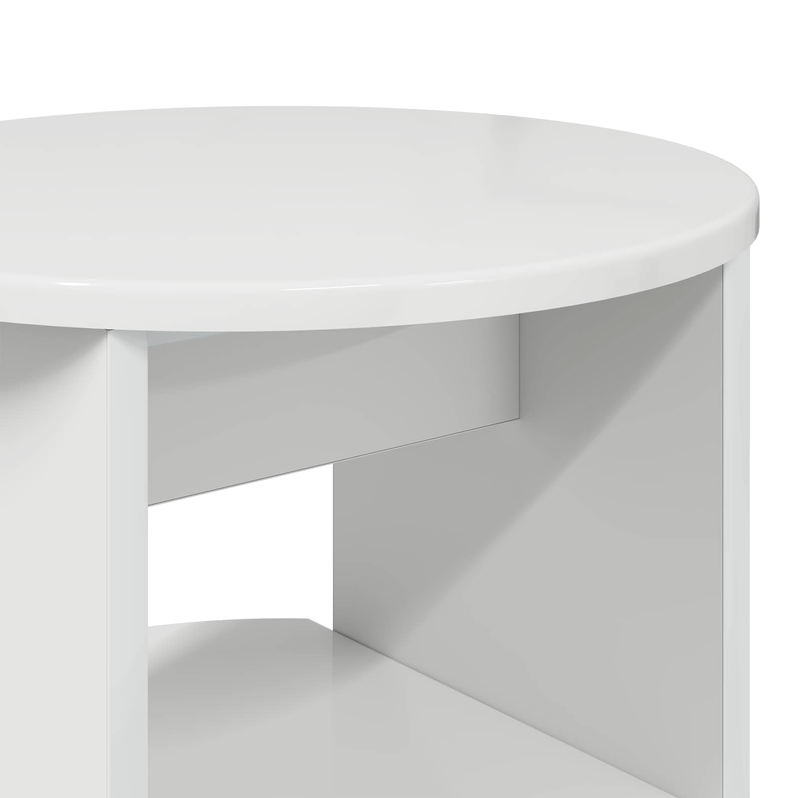 Meuble d'appoint 2 pcs Blanc Brillant Ø40 x 50 cm - XIOS