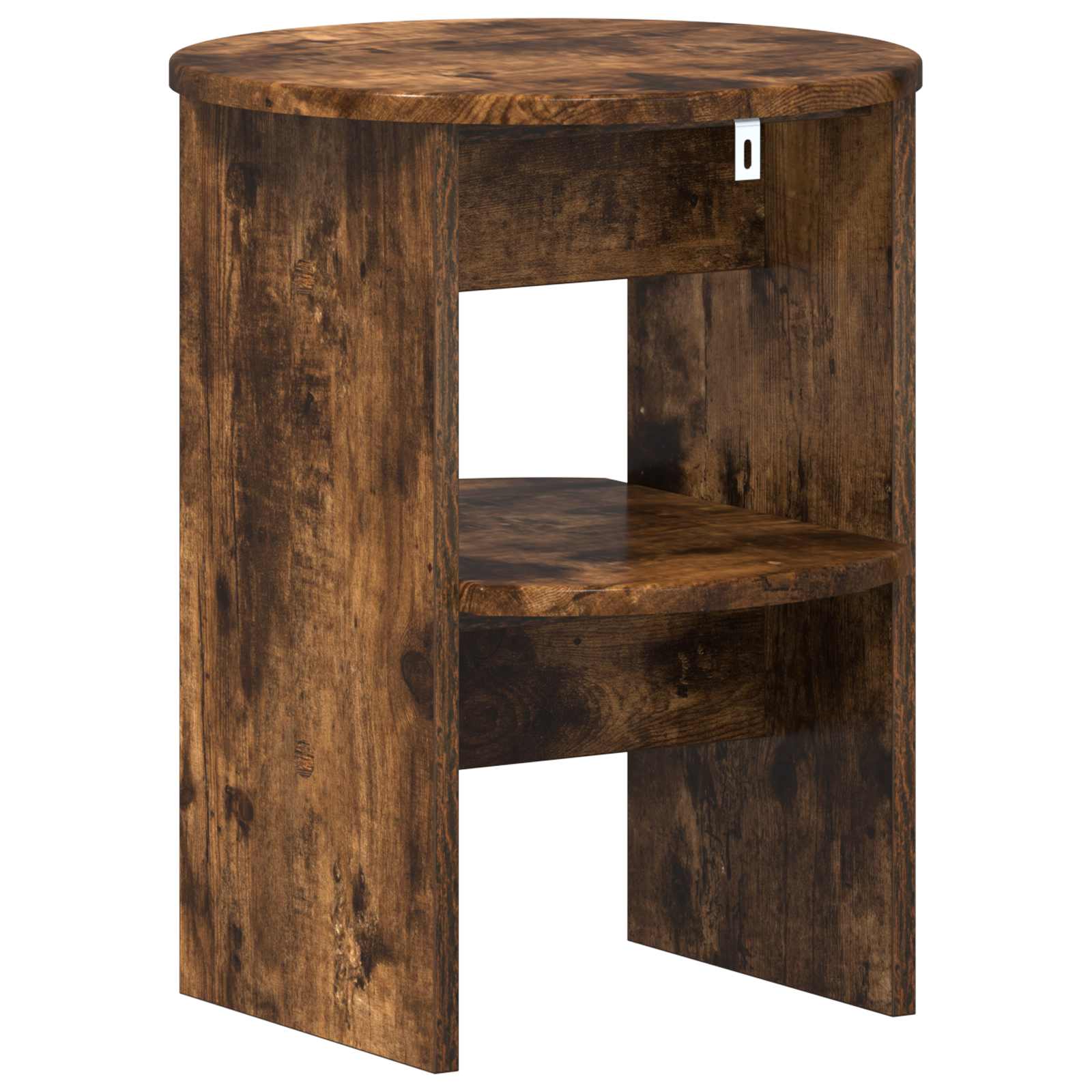 Meuble d'appoint 2 pcs Chêne Fumé Ø40 x 50 cm Bois d’ingénierie - XIOS