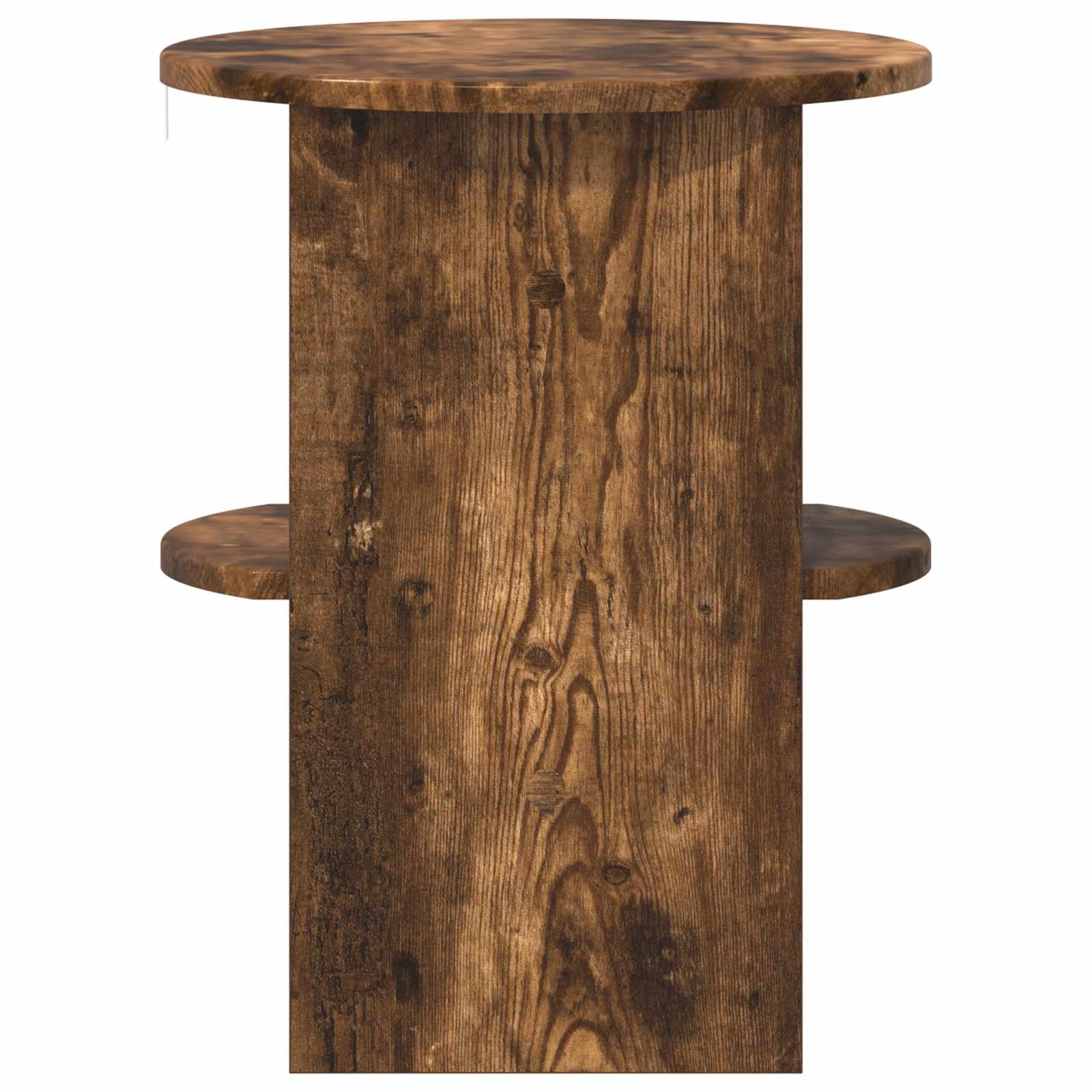 Meuble d'appoint 2 pcs Chêne Fumé Ø40 x 50 cm Bois d’ingénierie - XIOS