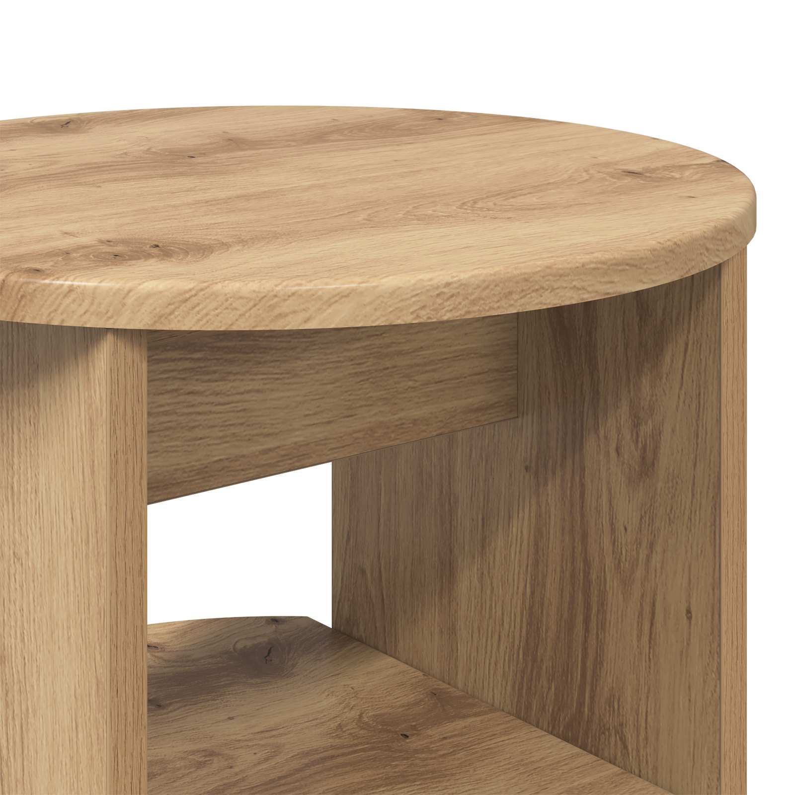 Meuble d'appoint 2 pcs Chêne Artisanal Ø40 x 50 cm - XIOS