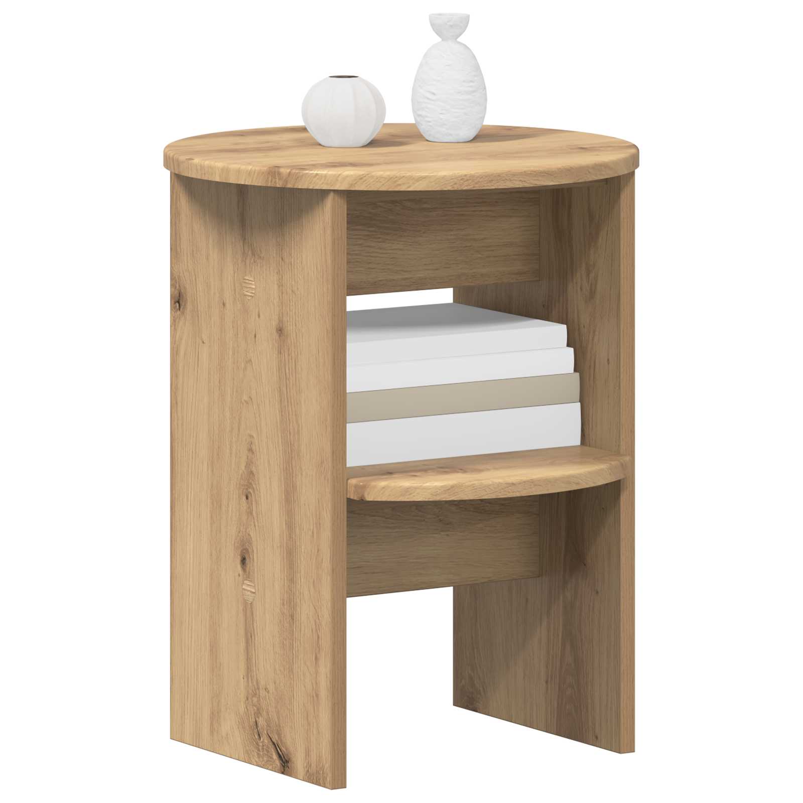 Meuble d'appoint 2 pcs Chêne Artisanal Ø40 x 50 cm - XIOS