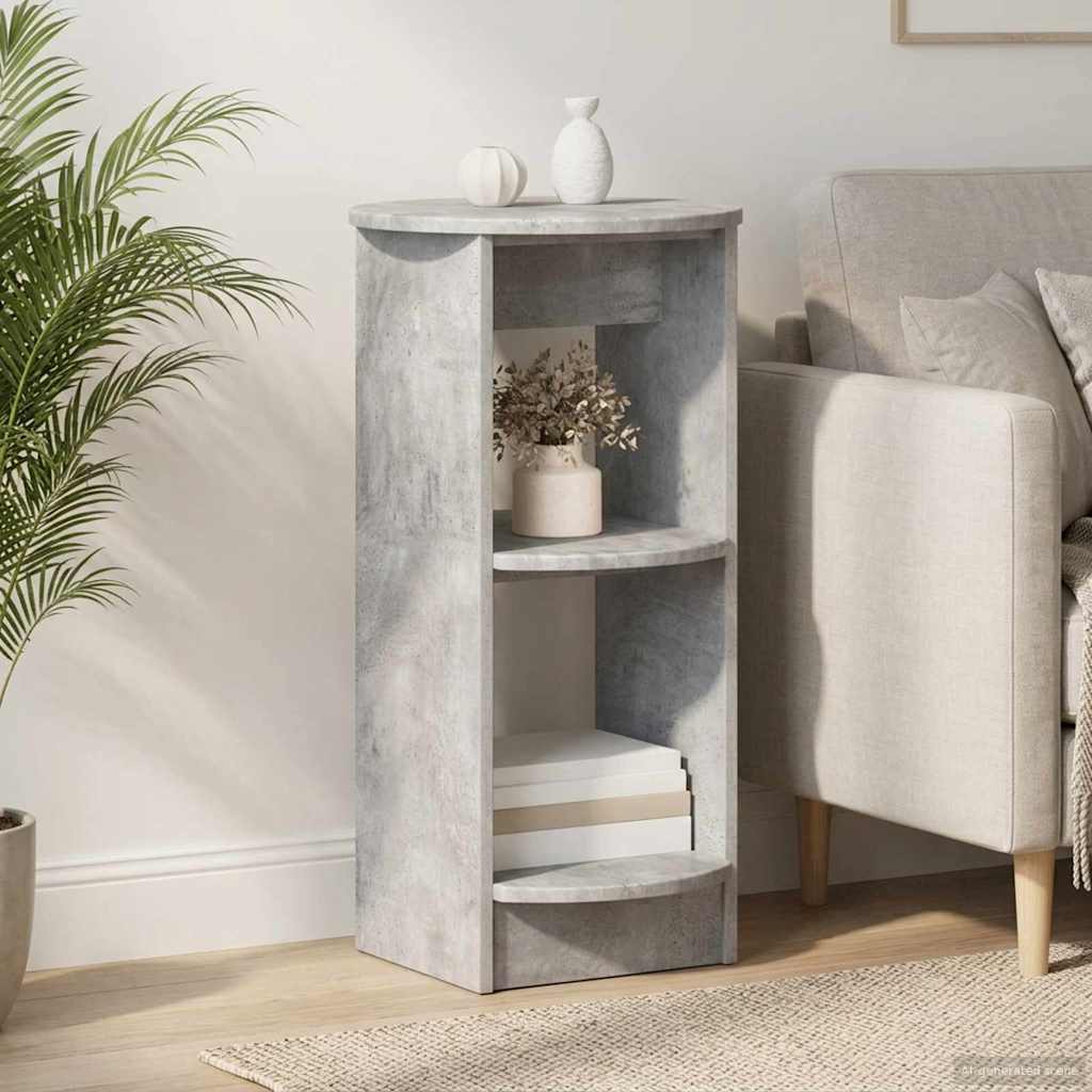 Meuble d'appoint Gris Béton Bois d’ingénierie - XIOS