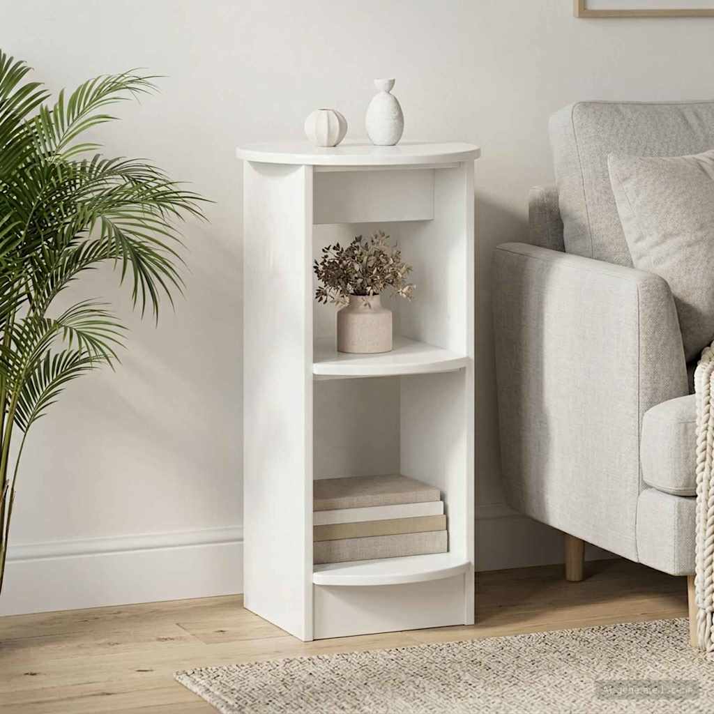 Meuble d'appoint Blanc Brillant Bois d’ingénierie - XIOS