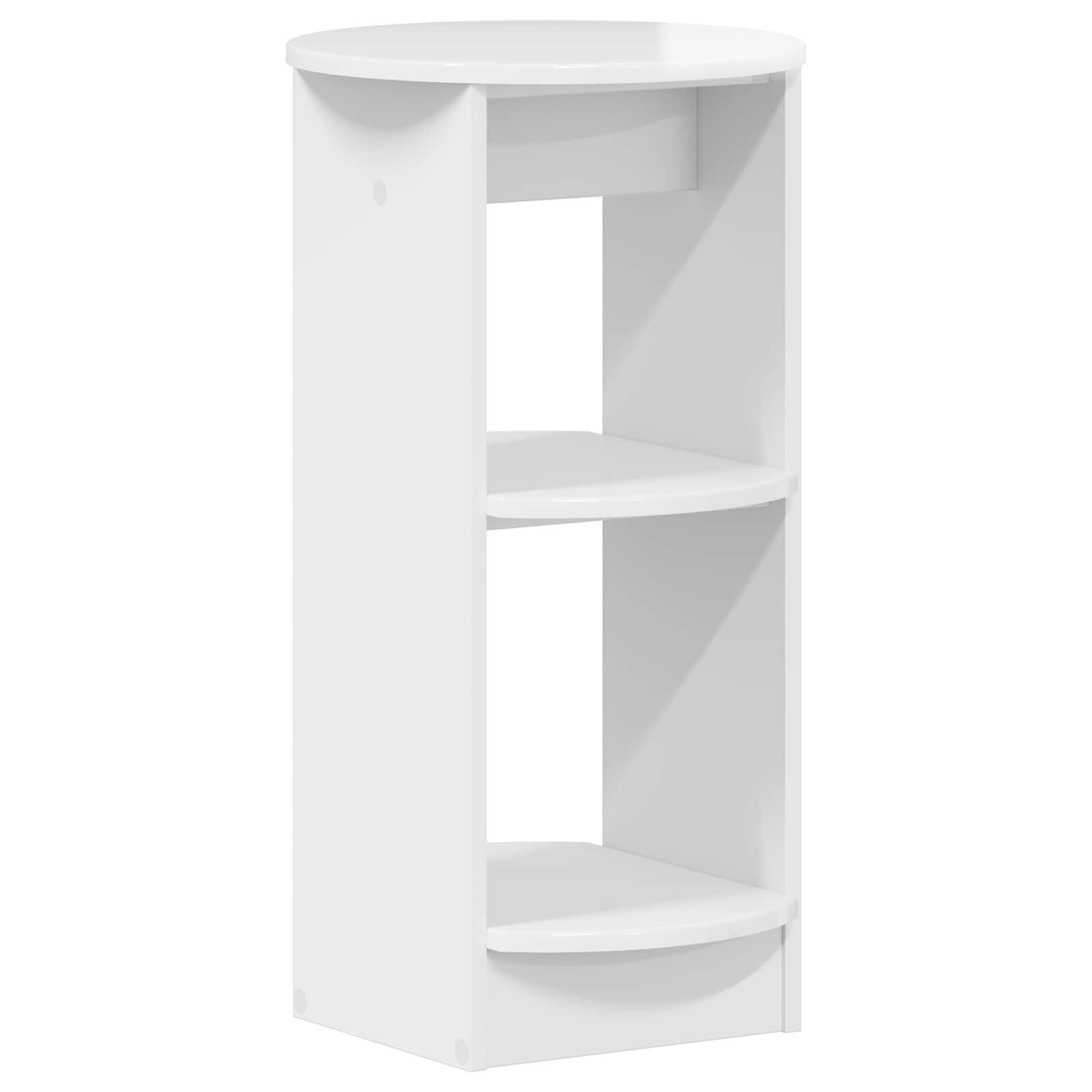 Meuble d'appoint Blanc Brillant Bois d’ingénierie - XIOS