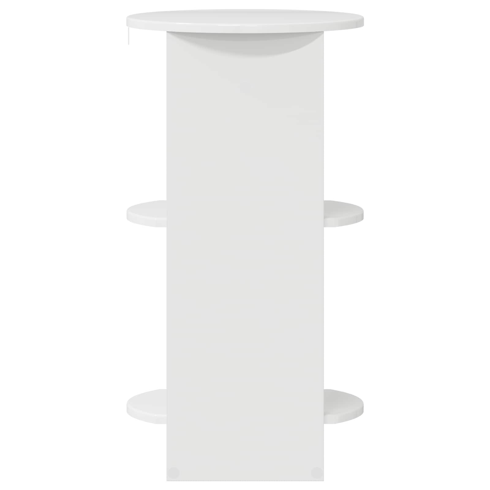 Meuble d'appoint Blanc Brillant Bois d’ingénierie - XIOS
