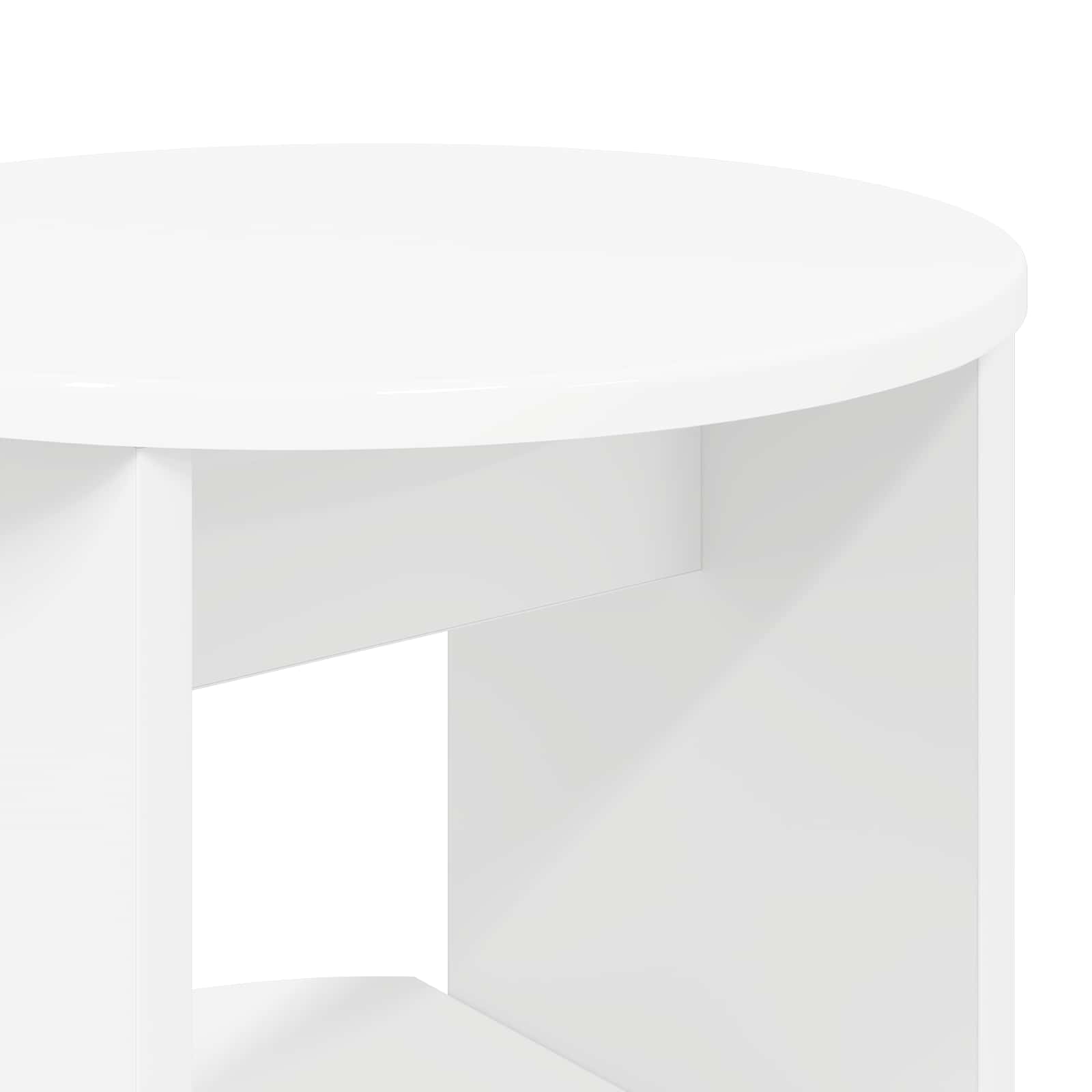 Meuble d'appoint Blanc 40 x 40 x 100 cm Bois d’ingénierie - XIOS