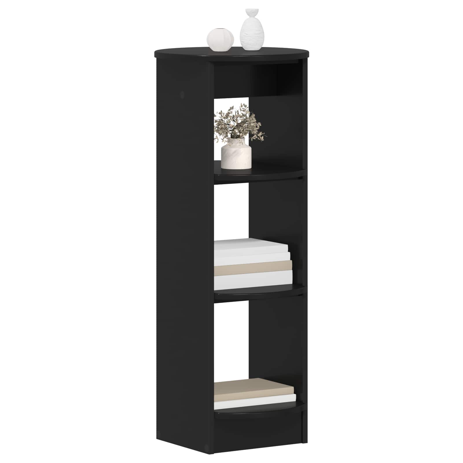 Meuble d'appoint Noir 40 x 40 x 100 cm Bois d’ingénierie - XIOS