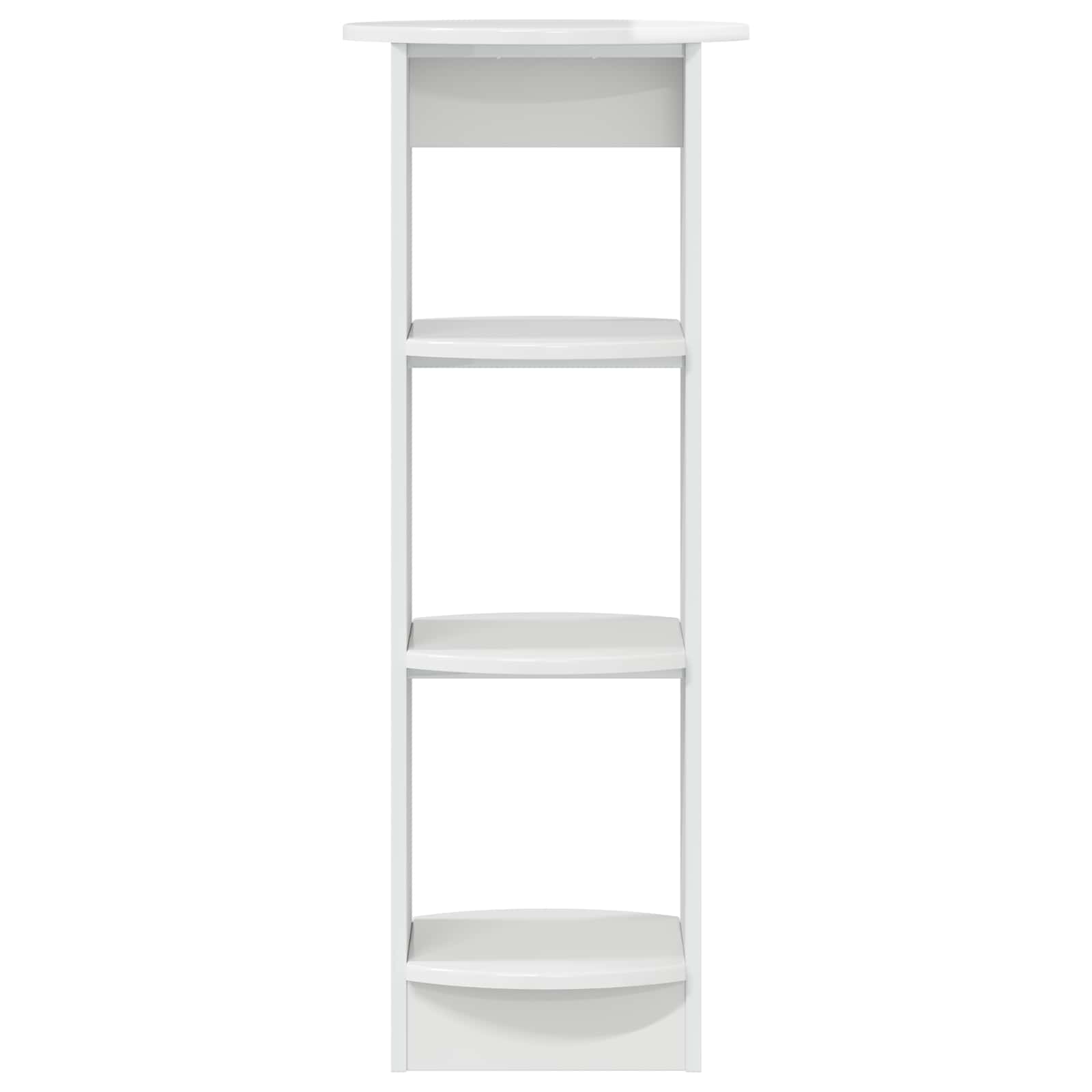 Meuble d'appoint Blanc Brillant 40 x 40 x 100 cm - XIOS