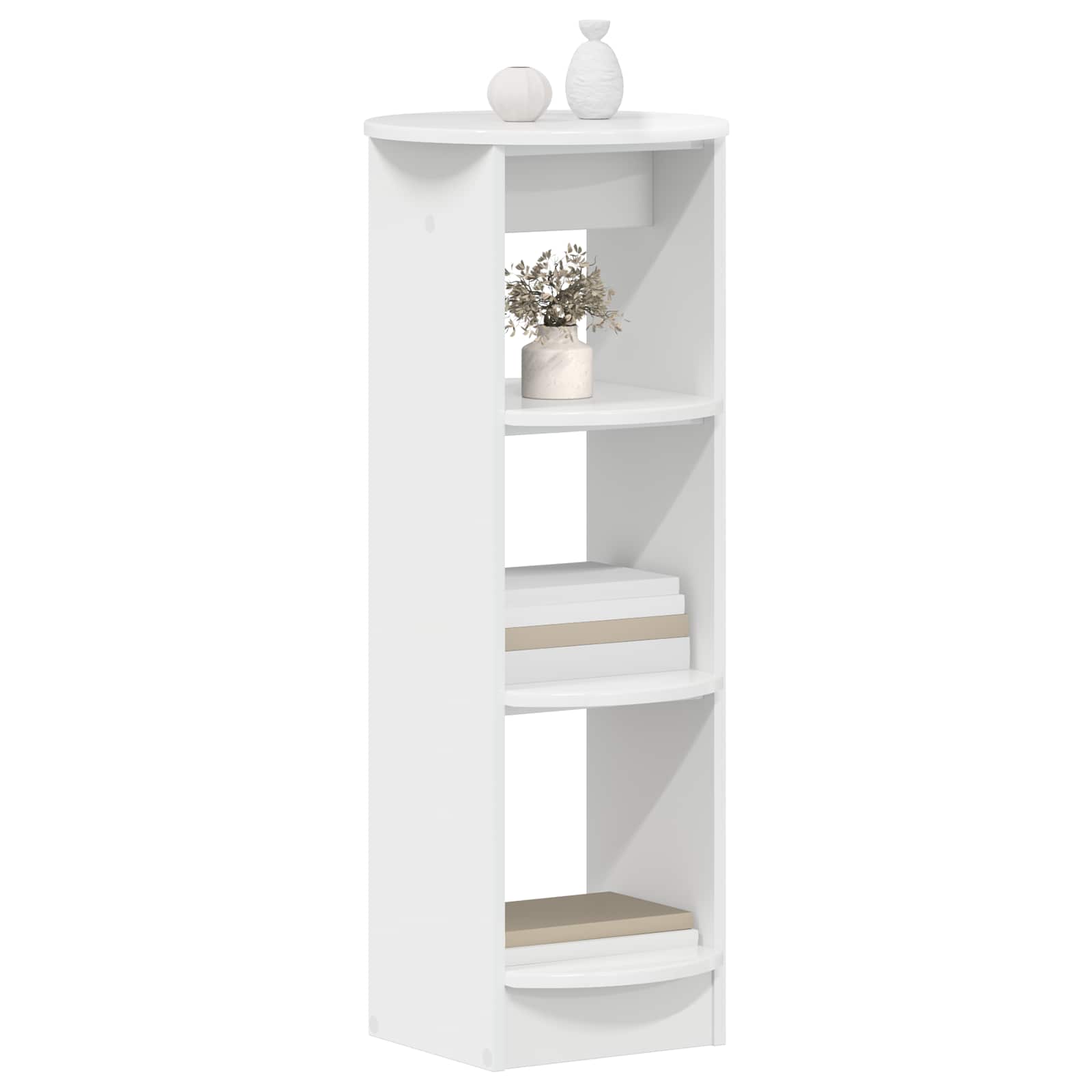 Meuble d'appoint Blanc Brillant 40 x 40 x 100 cm - XIOS