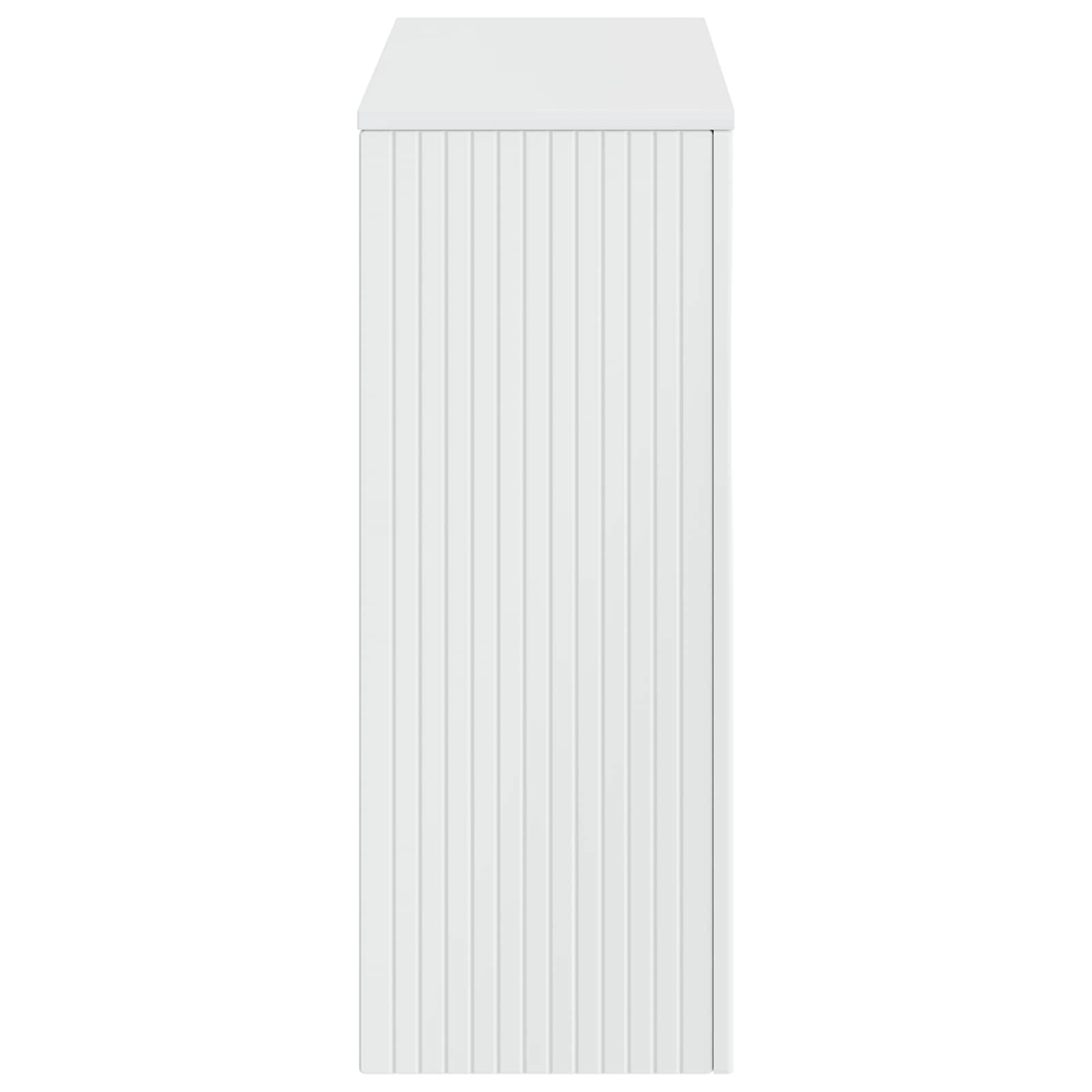Table console Blanc Brillant 101 x 29 x 74 cm Bois d’ingénierie - XIOS