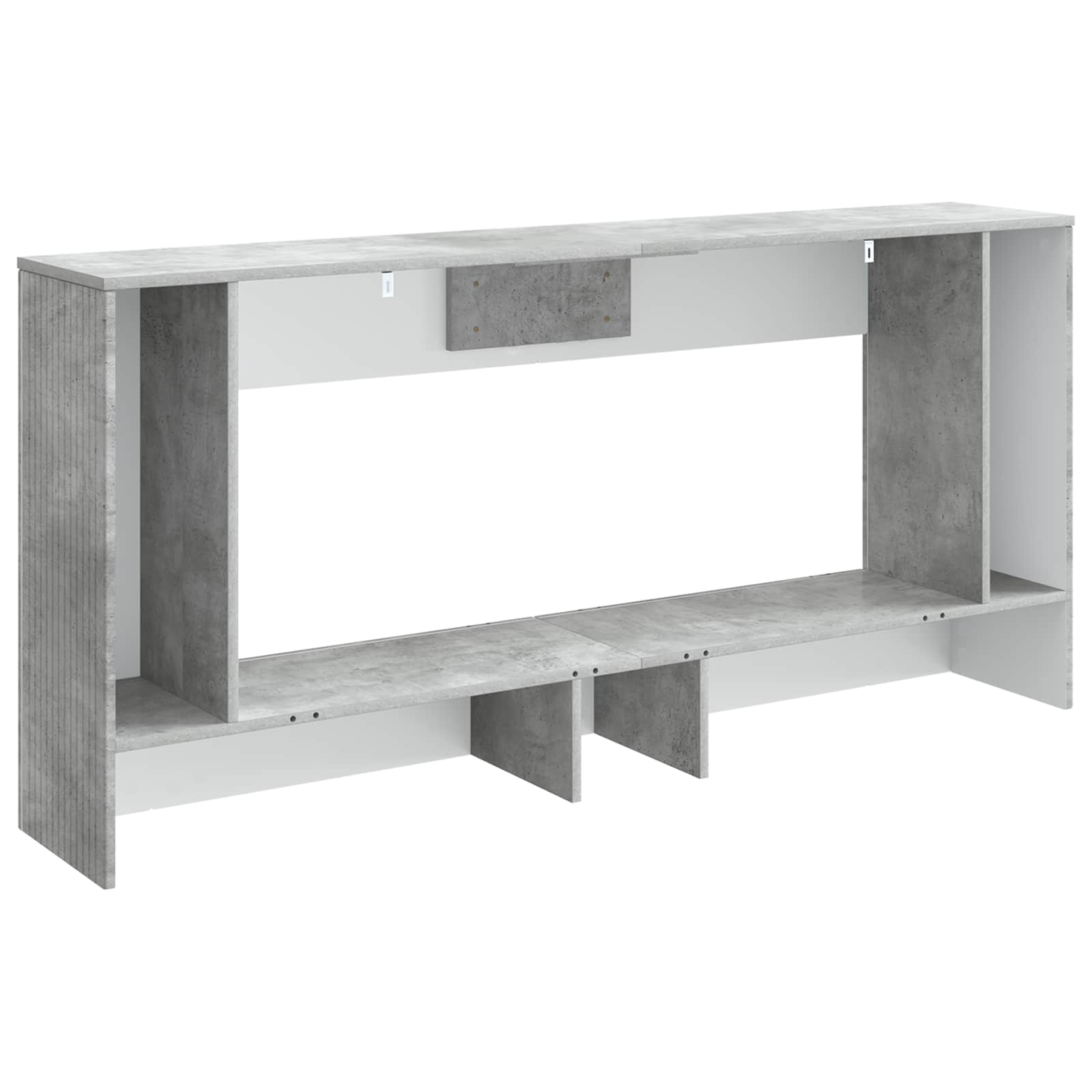 Table console Gris Béton 155 x 29 x 74 cm Bois d’ingénierie - XIOS