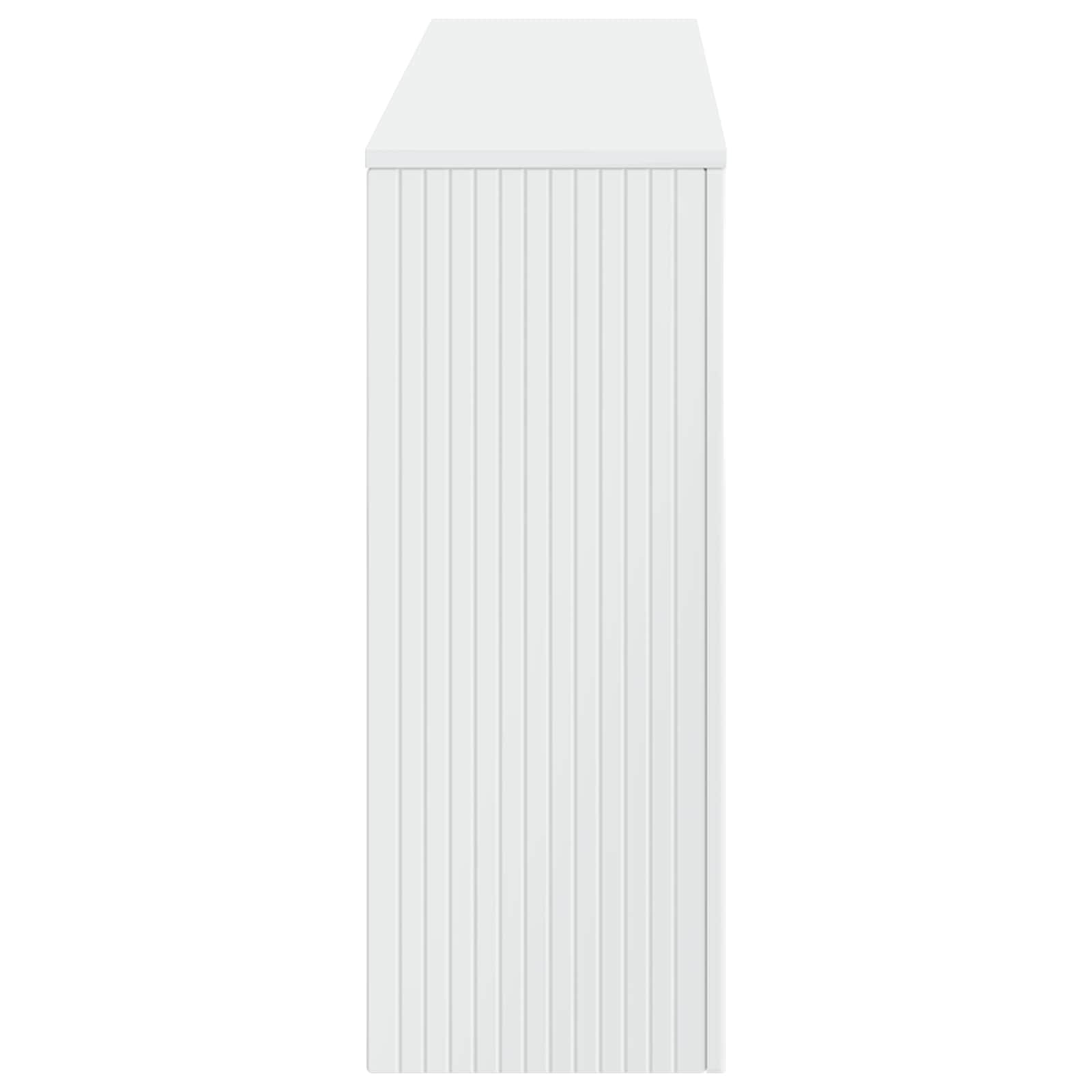 Table console Blanc Brillant 155 x 29 x 74 cm Bois d’ingénierie