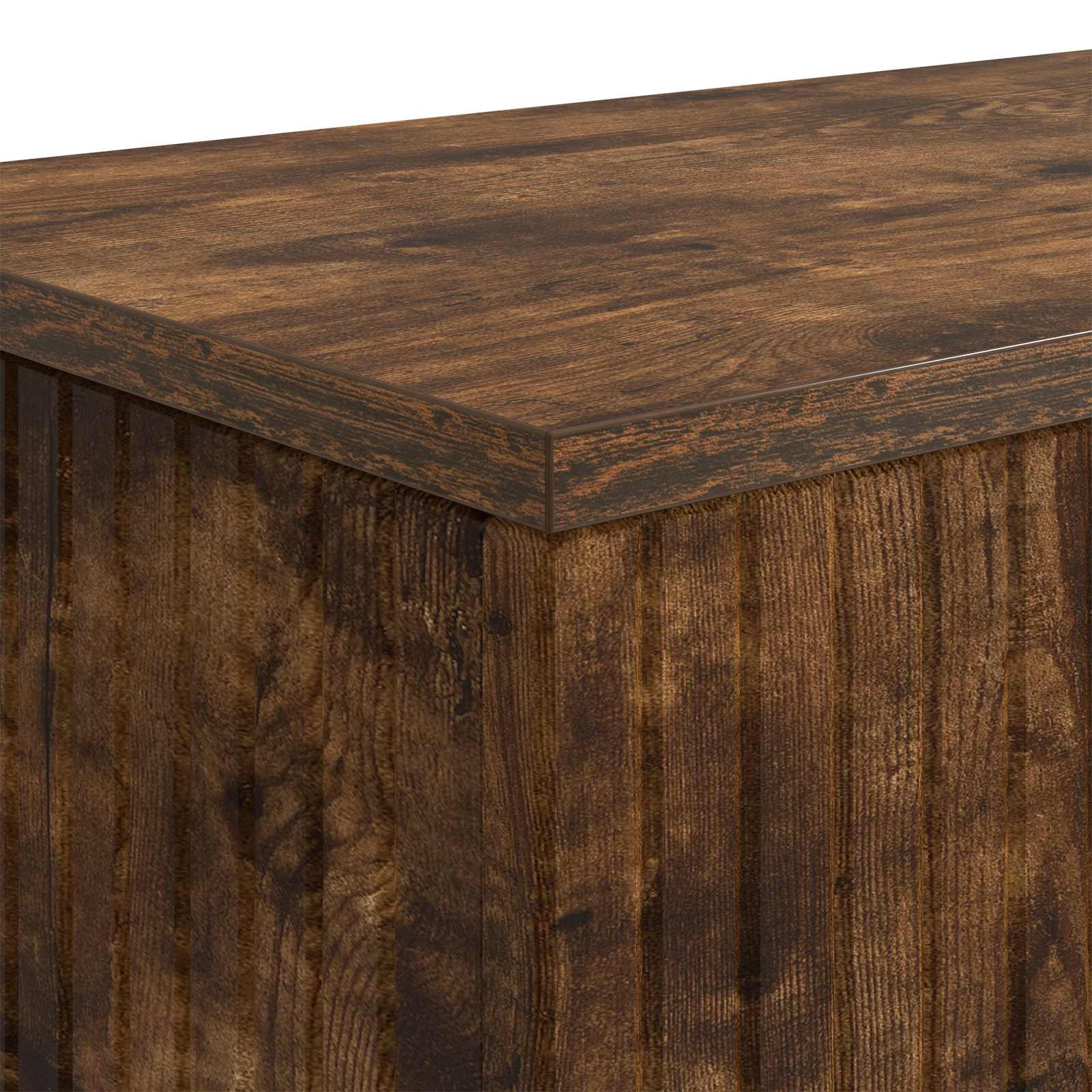 Table console Chêne Fumé 155 x 29 x 74 cm Bois d’ingénierie - XIOS