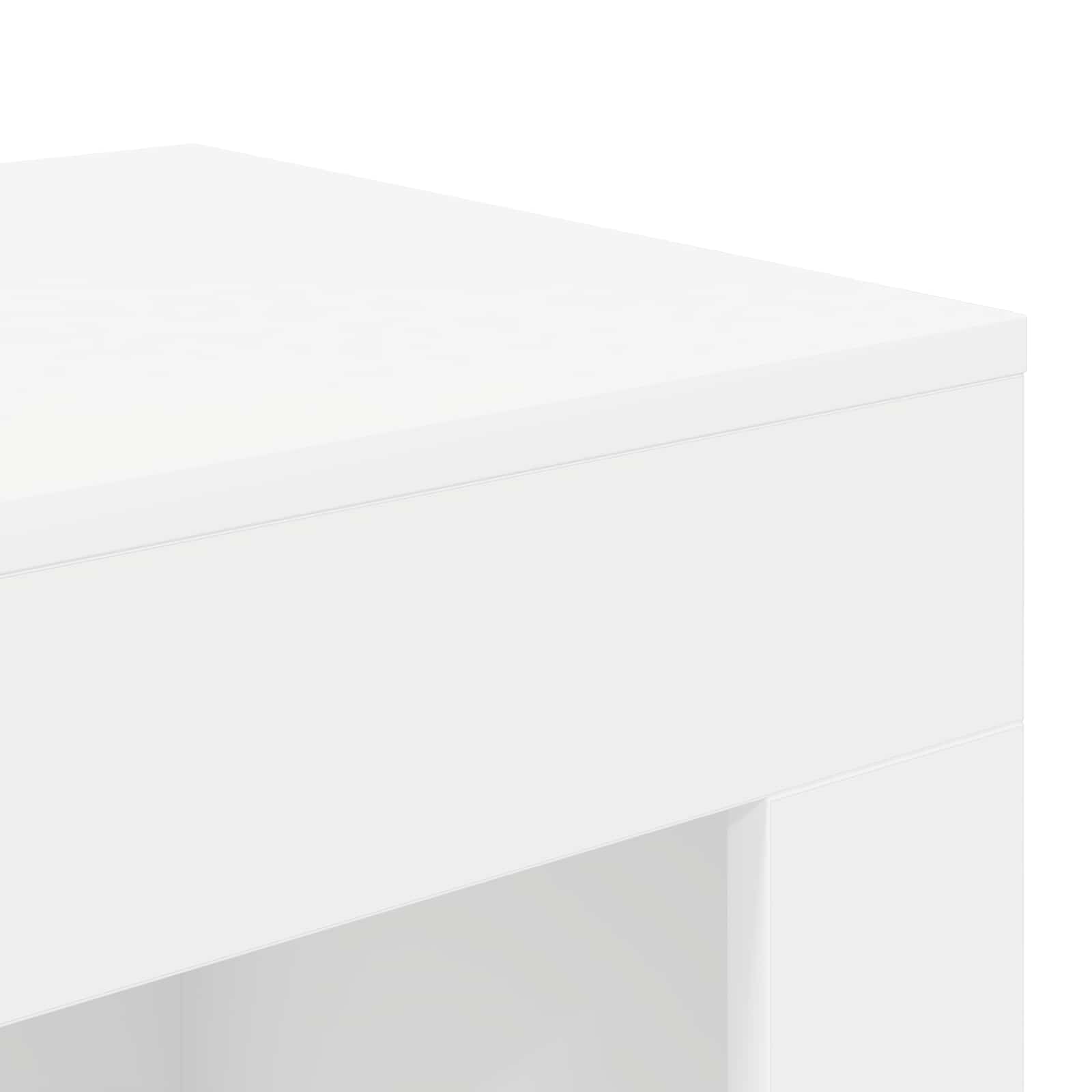 Table d'appoint Blanc 60 x 40 x 65 cm Bois d'ingénierie - XIOS