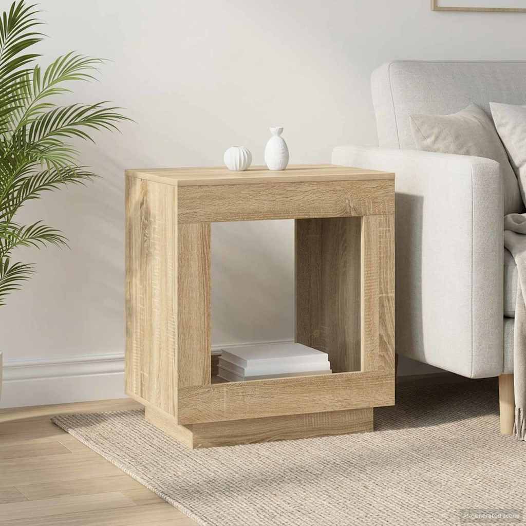 Table d'appoint Chêne Sonoma 60 x 40 x 65 cm Bois d'ingénierie - XIOS
