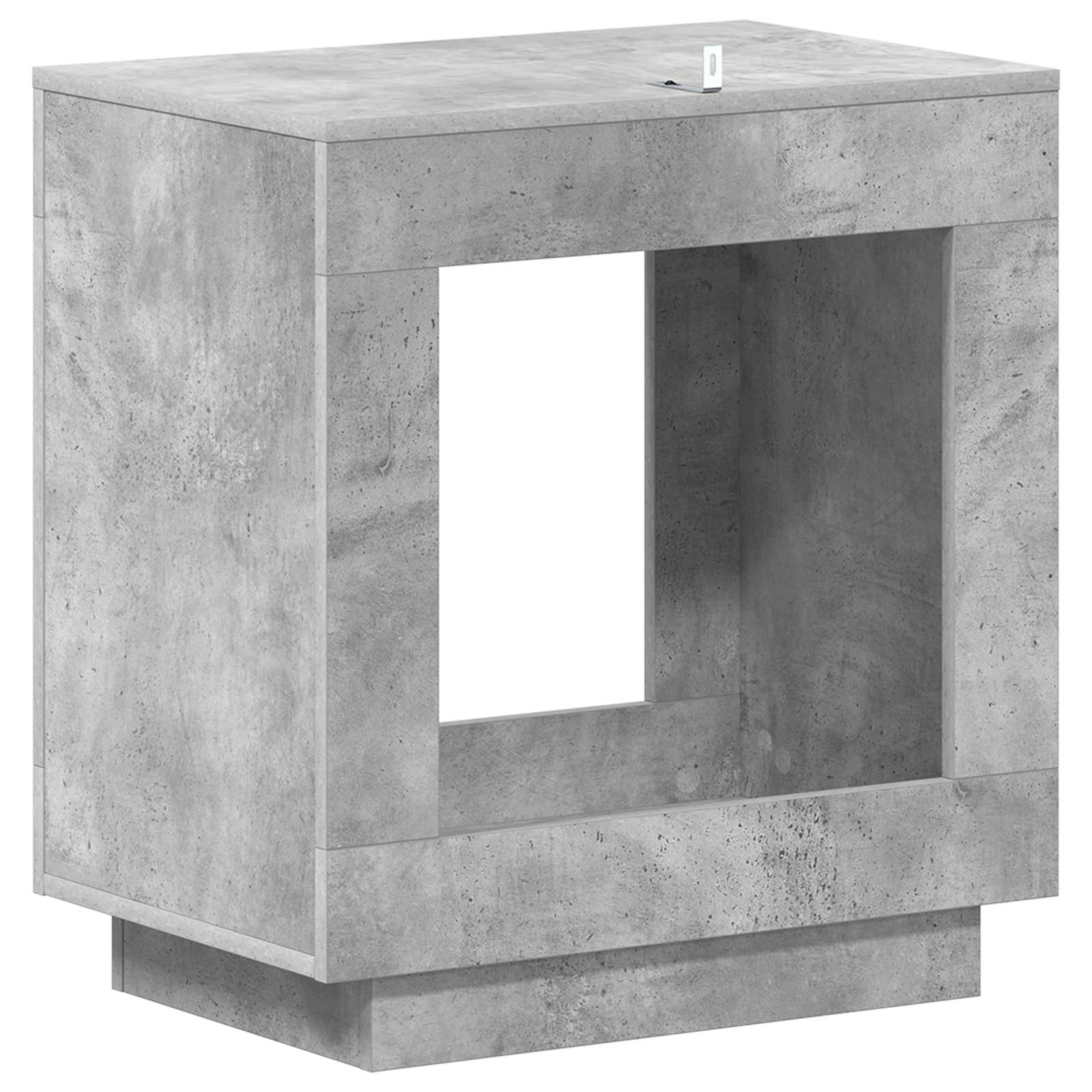 Table d'appoint Gris béton 60 x 40 x 65 cm Bois d'ingénierie - XIOS