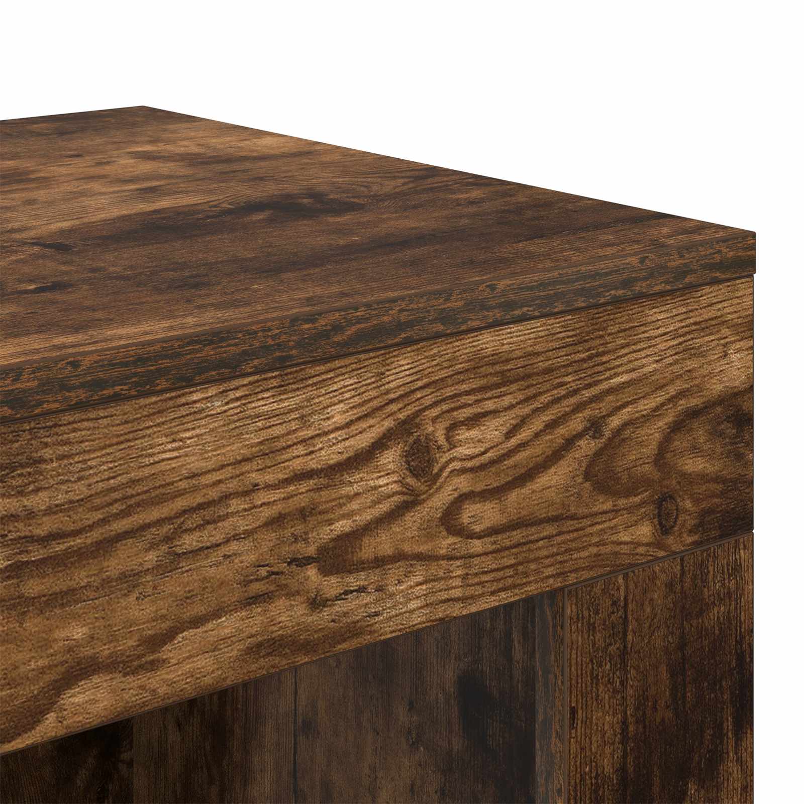 Table d'appoint Chêne fumé 60 x 40 x 65 cm Bois d'ingénierie - XIOS