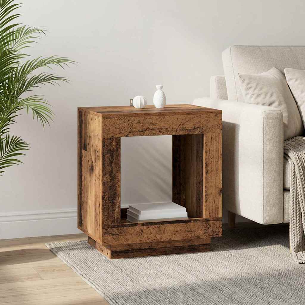 Table d'appoint Bois ancien 60 x 40 x 65 cm Bois d'ingénierie - XIOS
