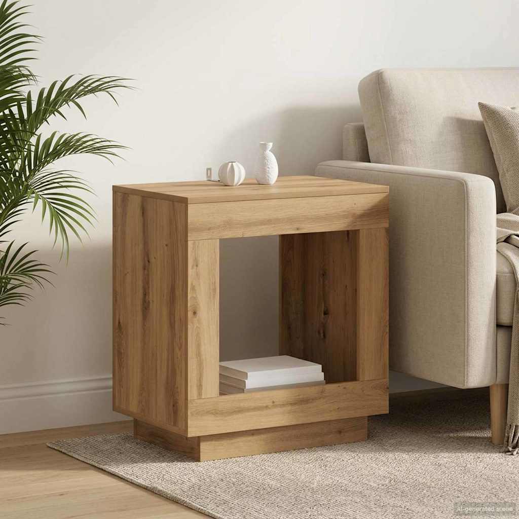 Table d'appoint Chêne artisanal 60 x 40 x 65 cm - XIOS