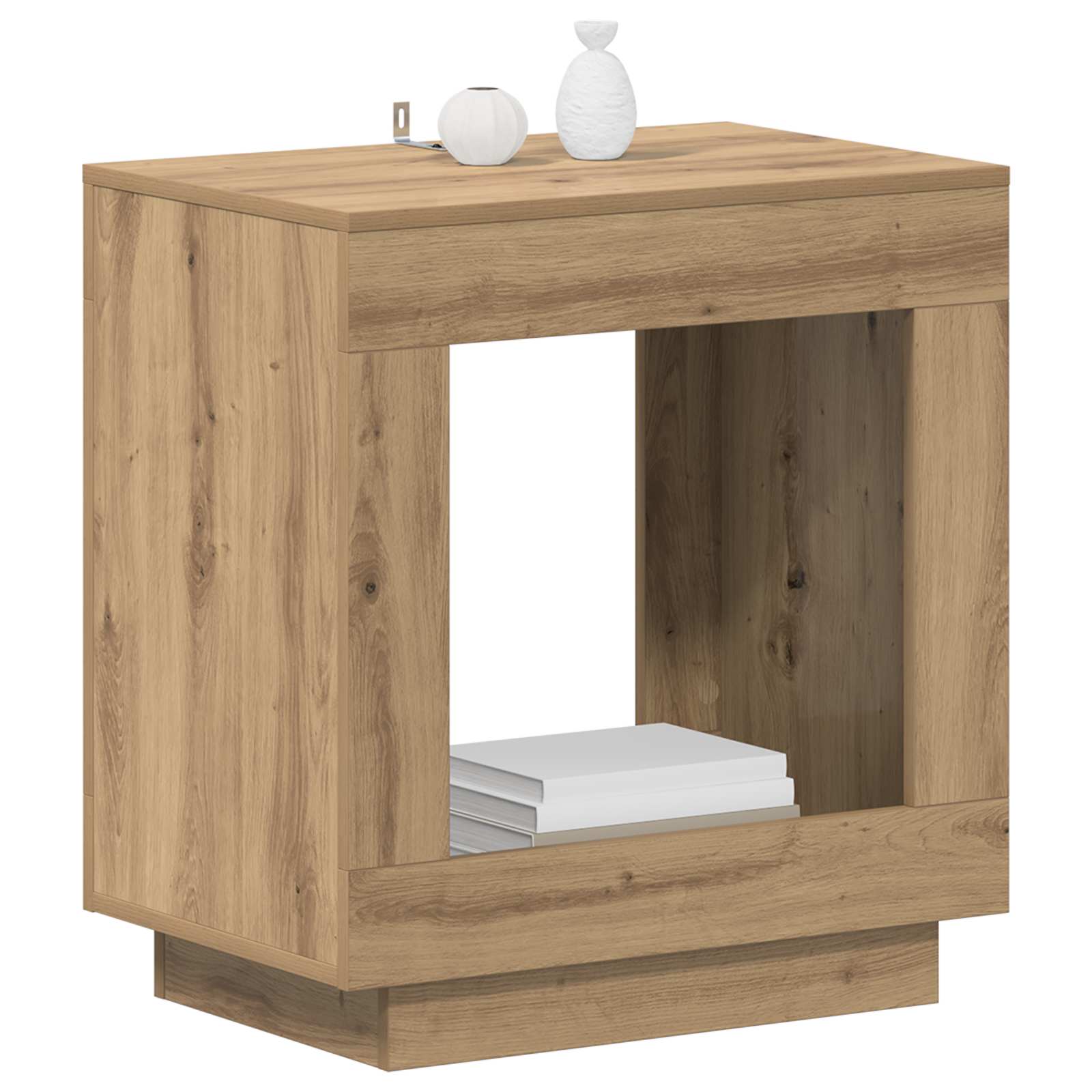 Table d'appoint Chêne artisanal 60 x 40 x 65 cm - XIOS