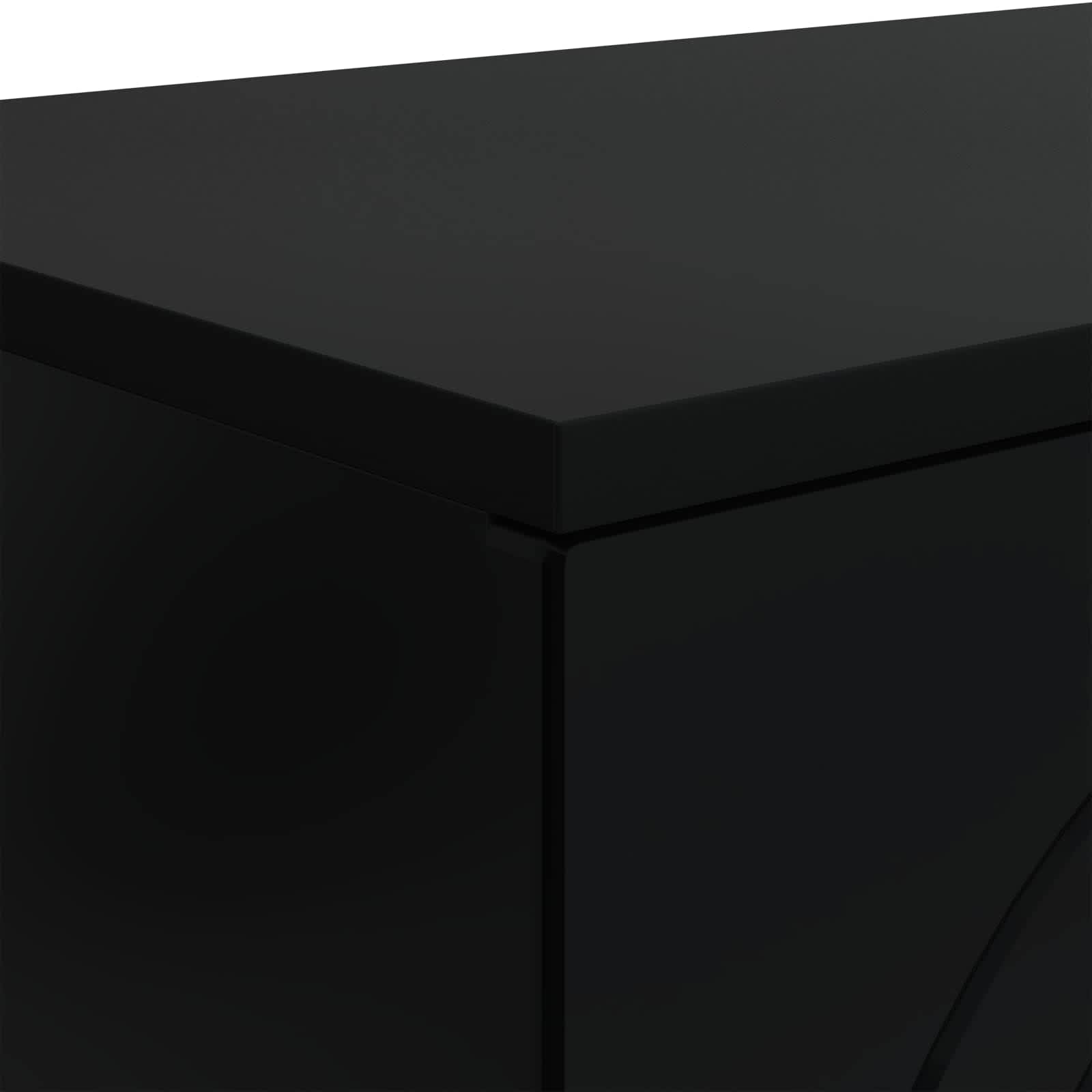 Table basse Noir 102 x 35 x 75 cm Bois d'ingénierie - XIOS