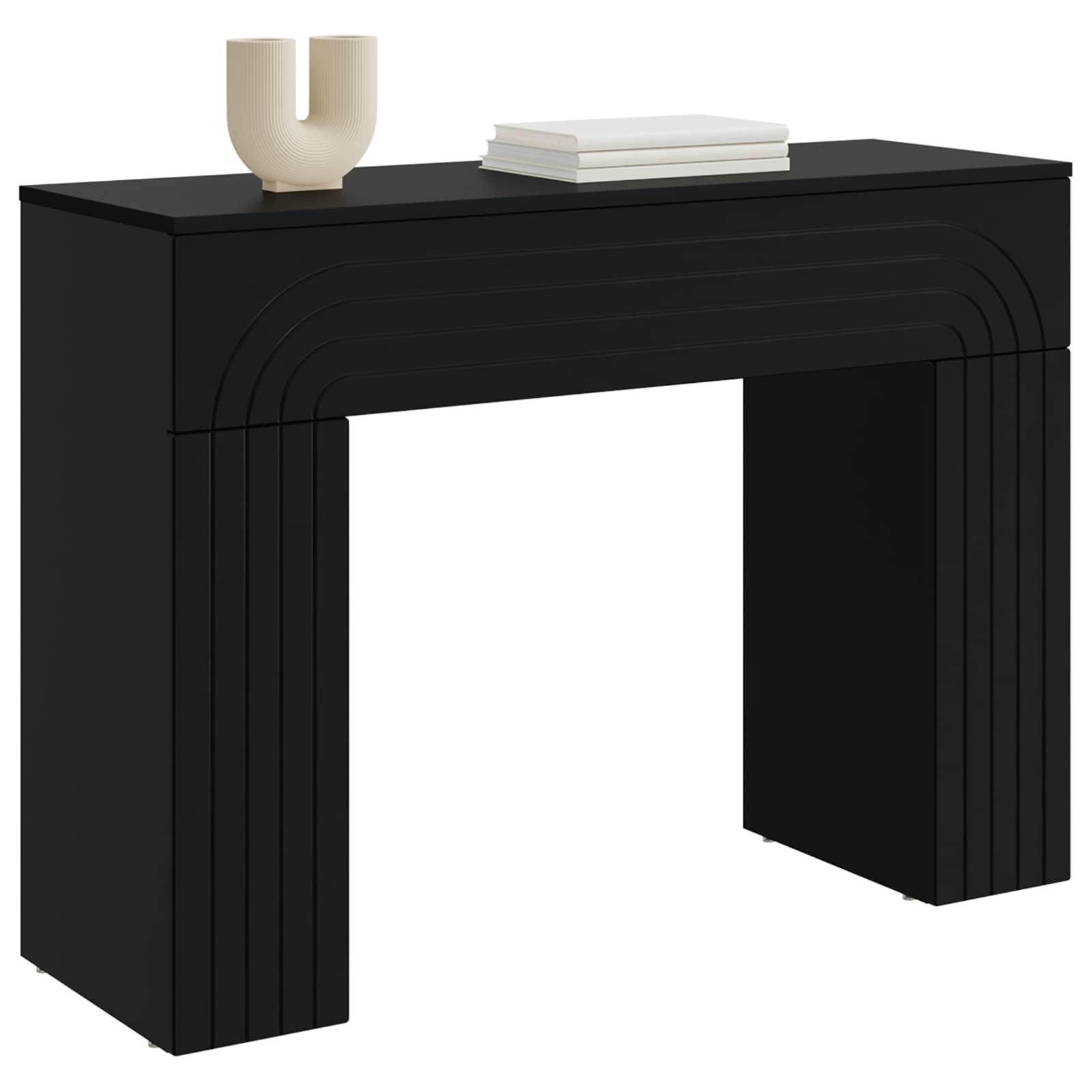 Table basse Noir 102 x 35 x 75 cm Bois d'ingénierie - XIOS