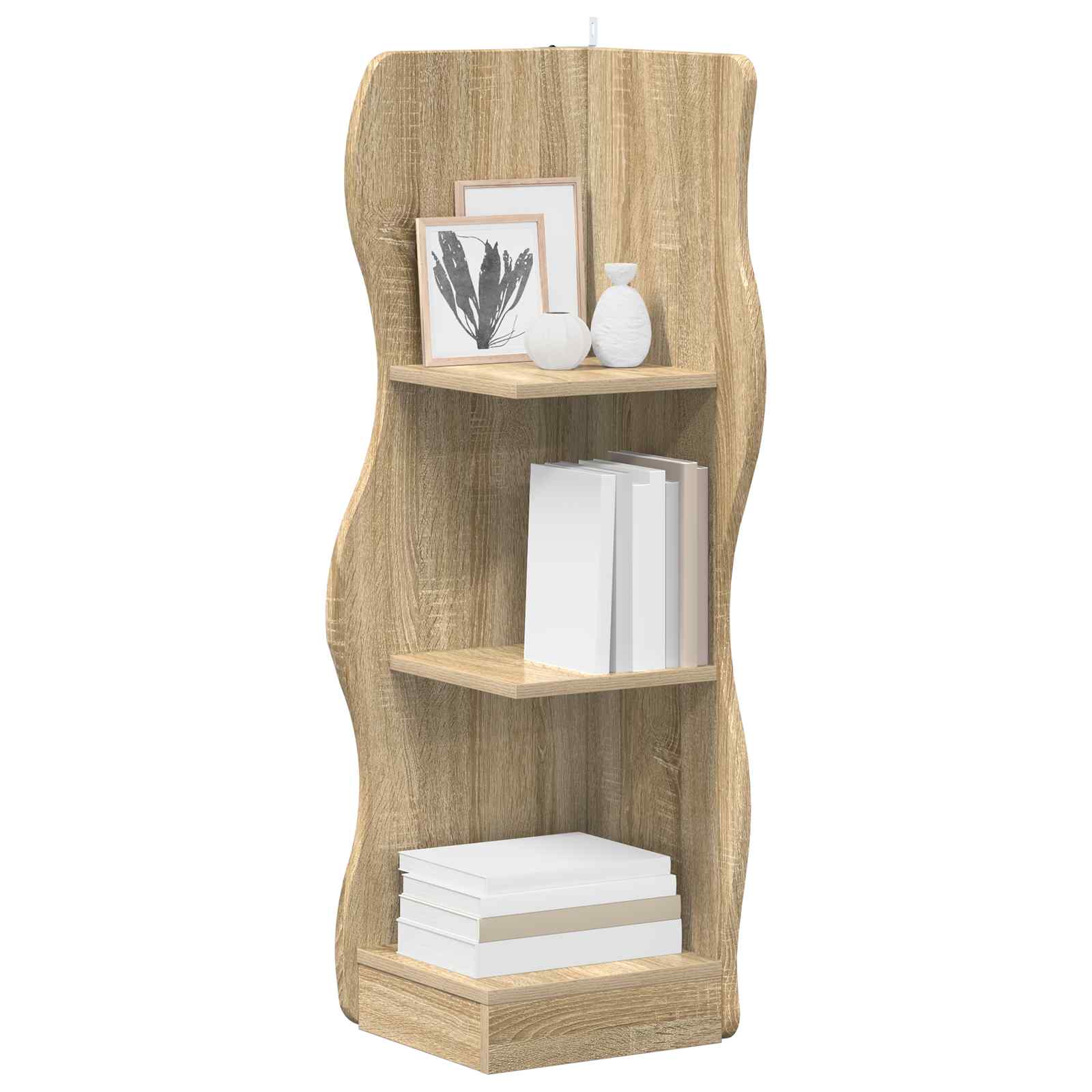 Étagère d'angle Chêne Sonoma 34 x 33 x 102 cm Bois d'ingénierie - XIOS