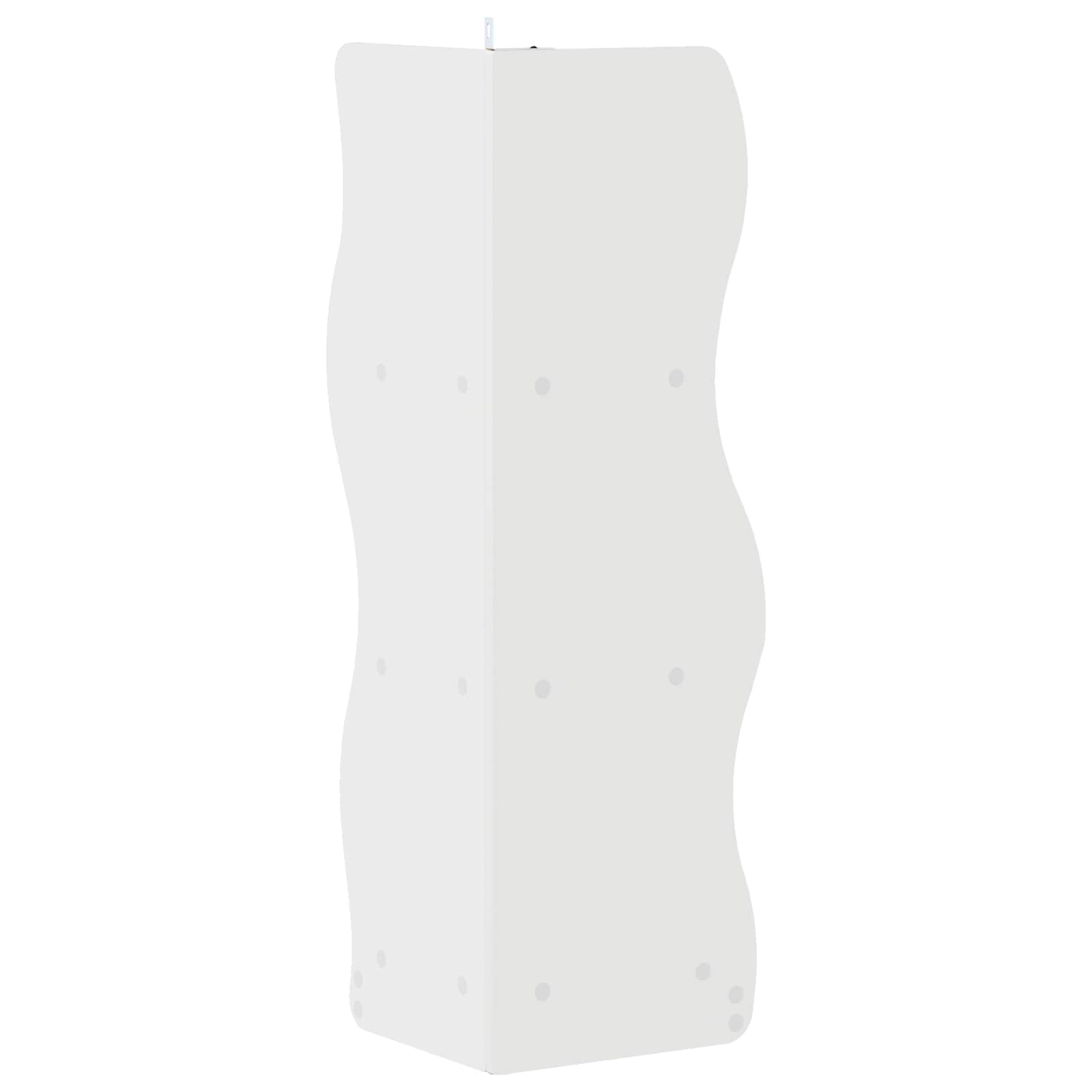 Étagère d'angle avec étagère Blanc brillant 34 x 33 x 102 cm - XIOS