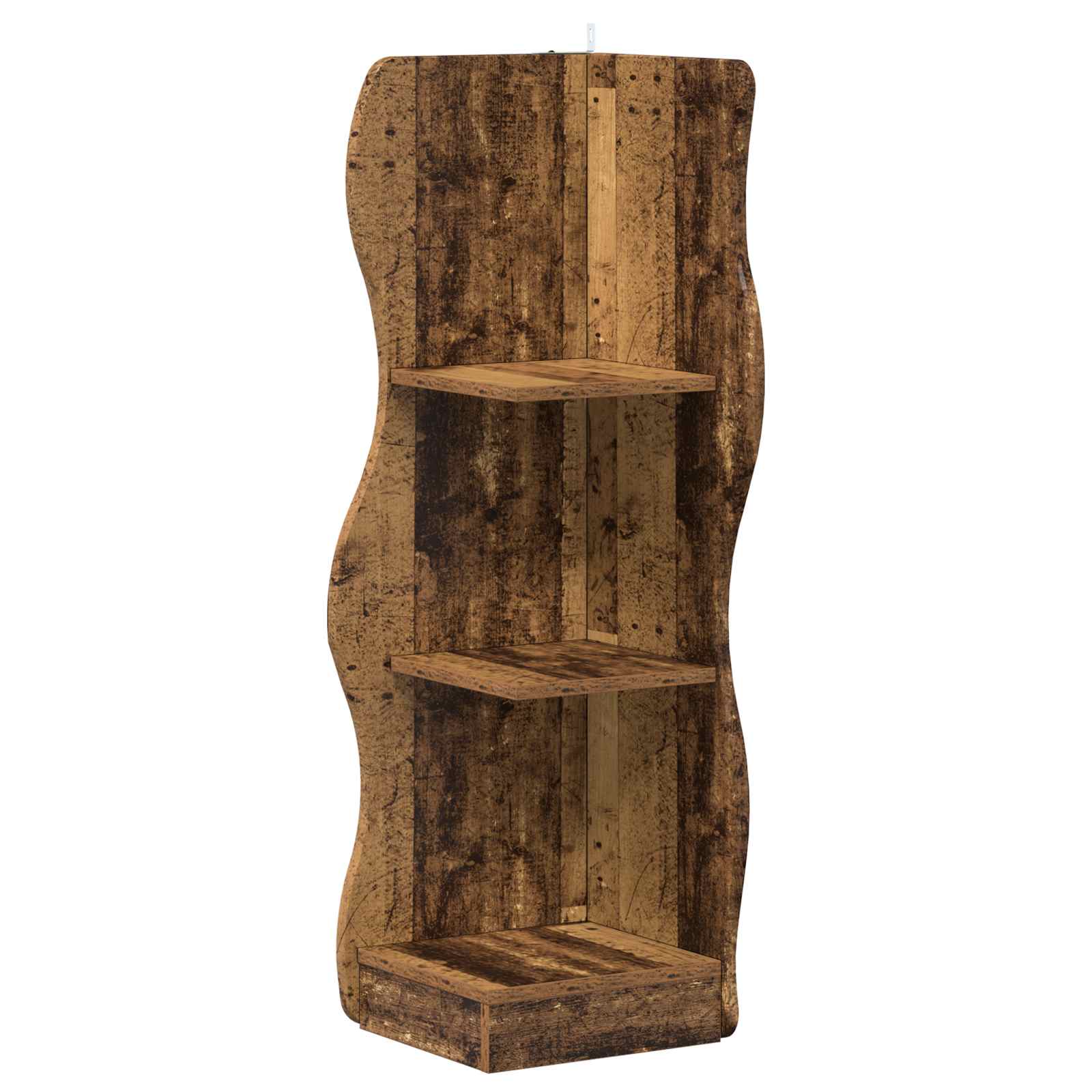 Étagère d'angle Bois ancien 34 x 33 x 102 cm Bois d'ingénierie - XIOS