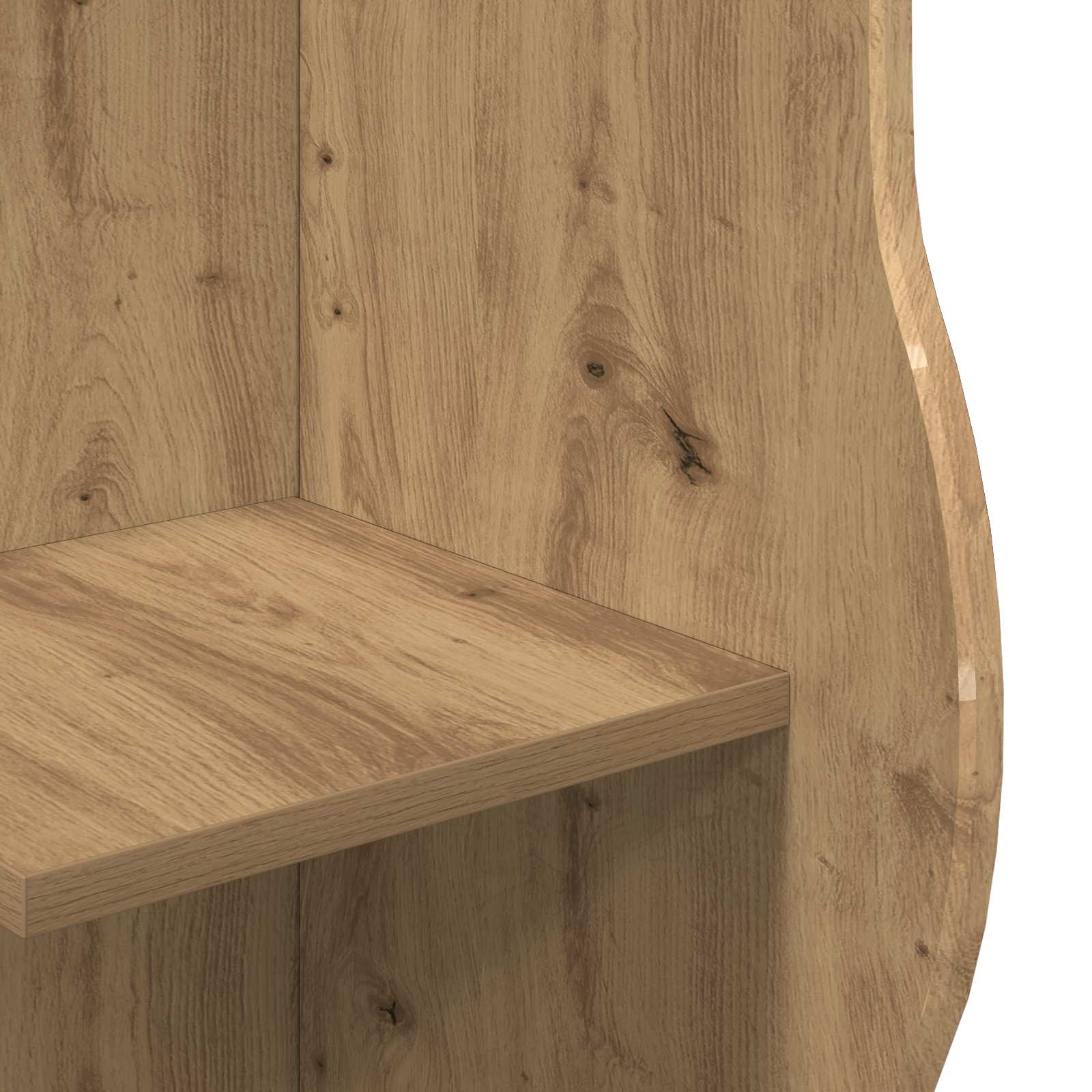 Étagère d'angle avec étagère Chêne artisanal 34 x 33 x 102 cm - XIOS