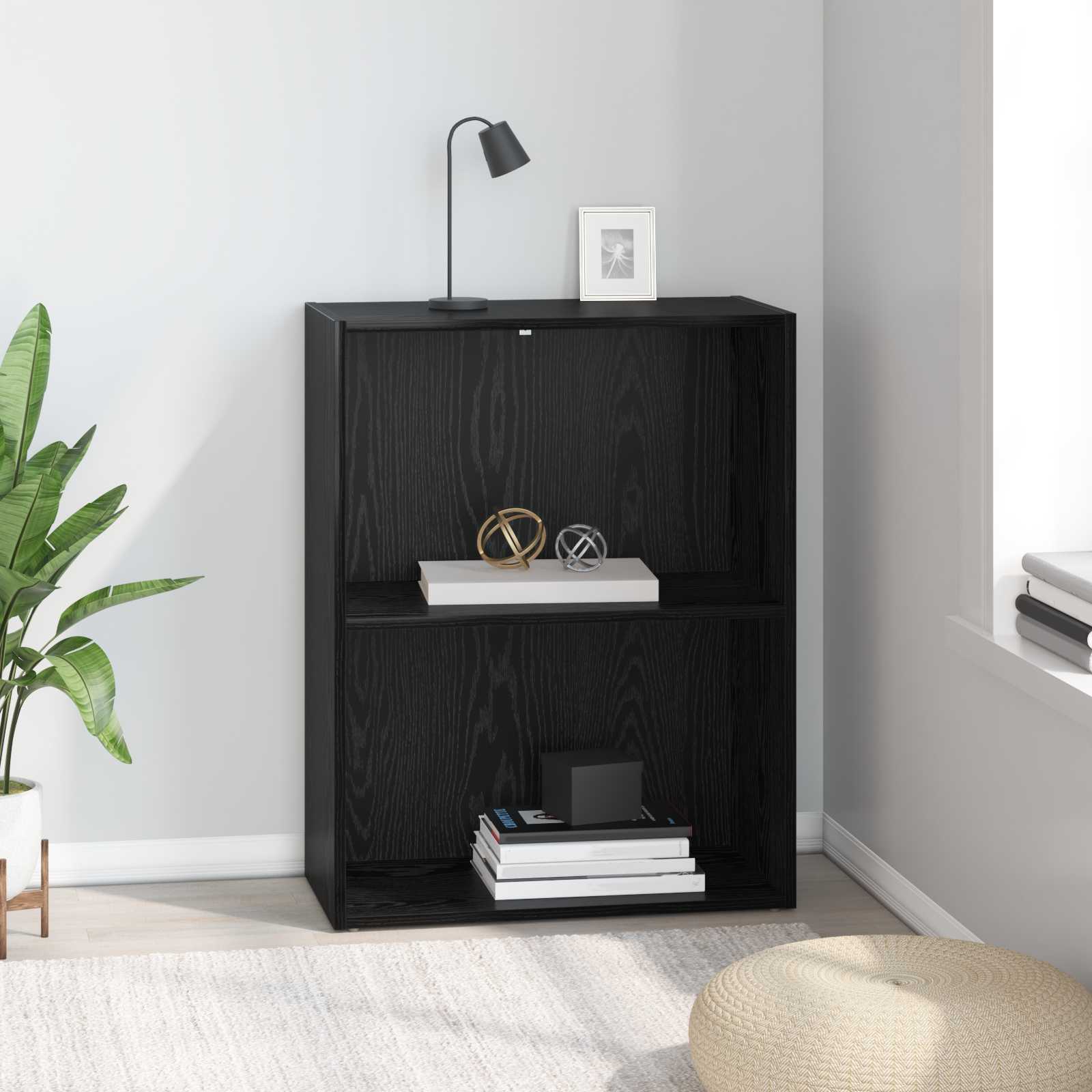 Étagère 60 x 30 x 76.5 cm Bois d'ingénierie Chêne noir - XIOS