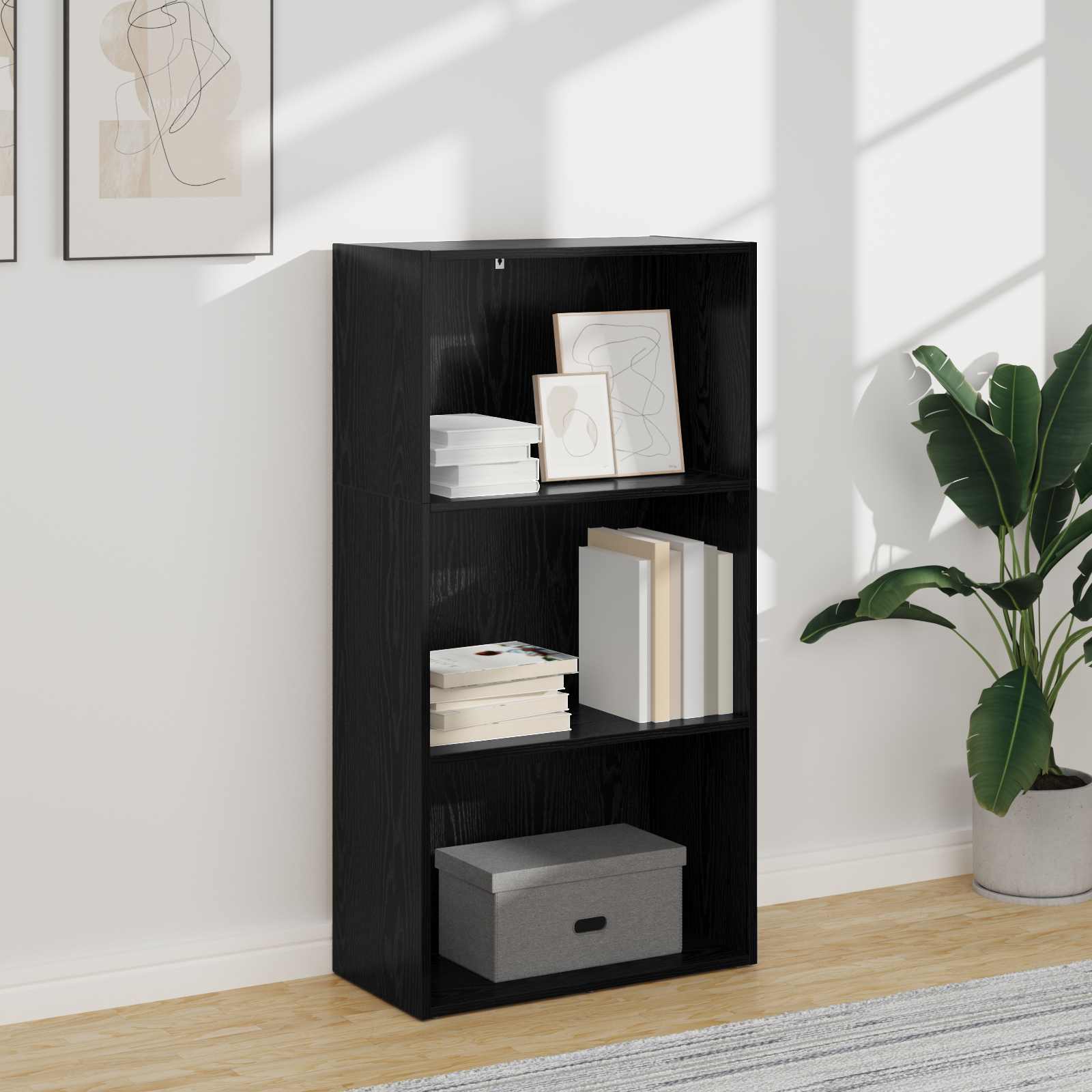 Étagère Chêne noir 60 x 30 x 76.5 cm Bois d'ingénierie - XIOS