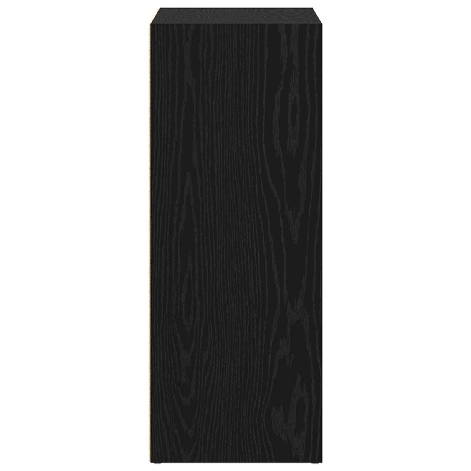 Étagère 80 x 30 x 76,5 cm Bois d'ingénierie Chêne noir - XIOS