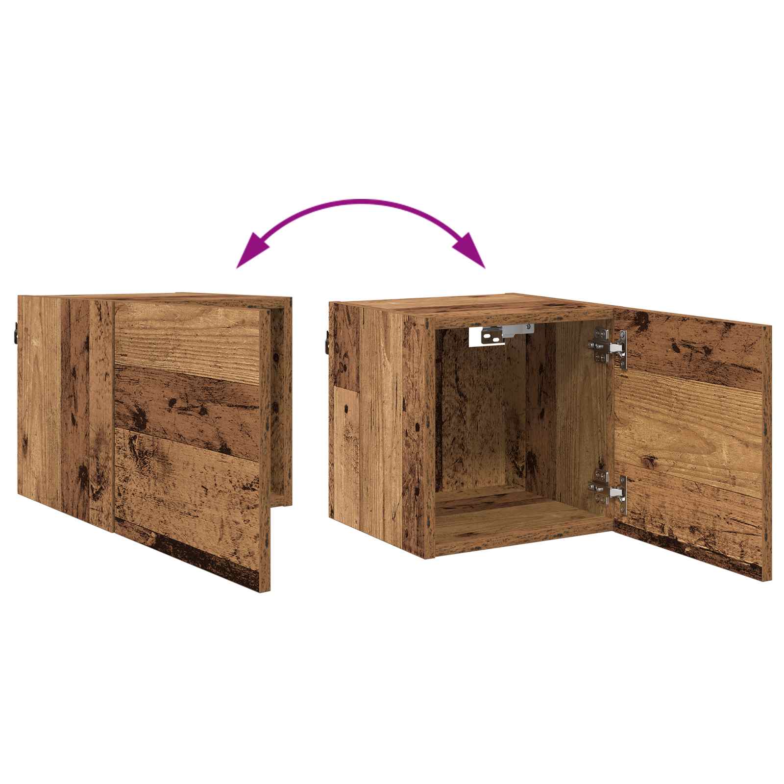 Meuble TV Bois ancien 30,5 x 30 x 30 cm Bois d'ingénierie - XIOS