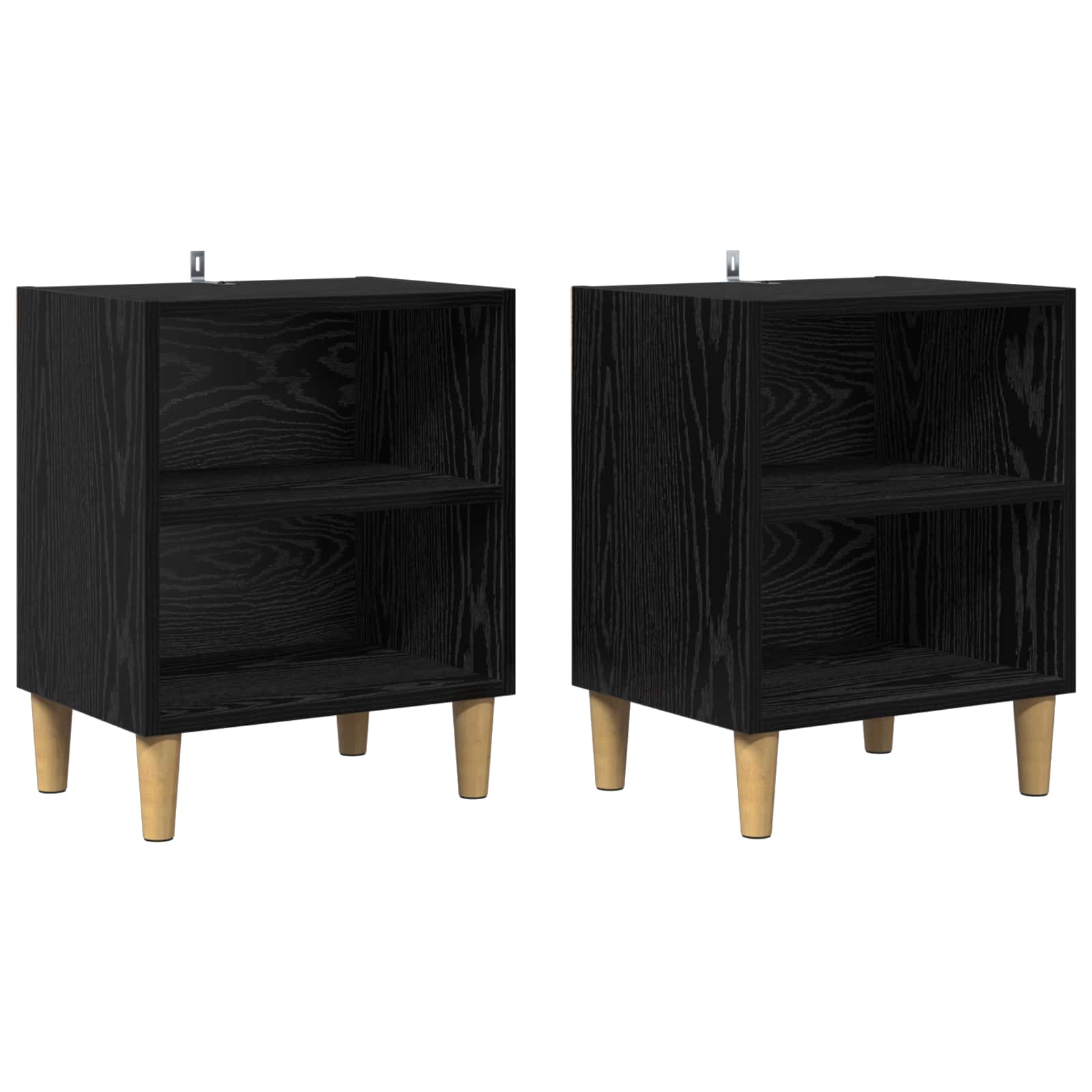 Armoire de lit 2 pcs Chêne noir 40 x 30 x 50 cm - XIOS
