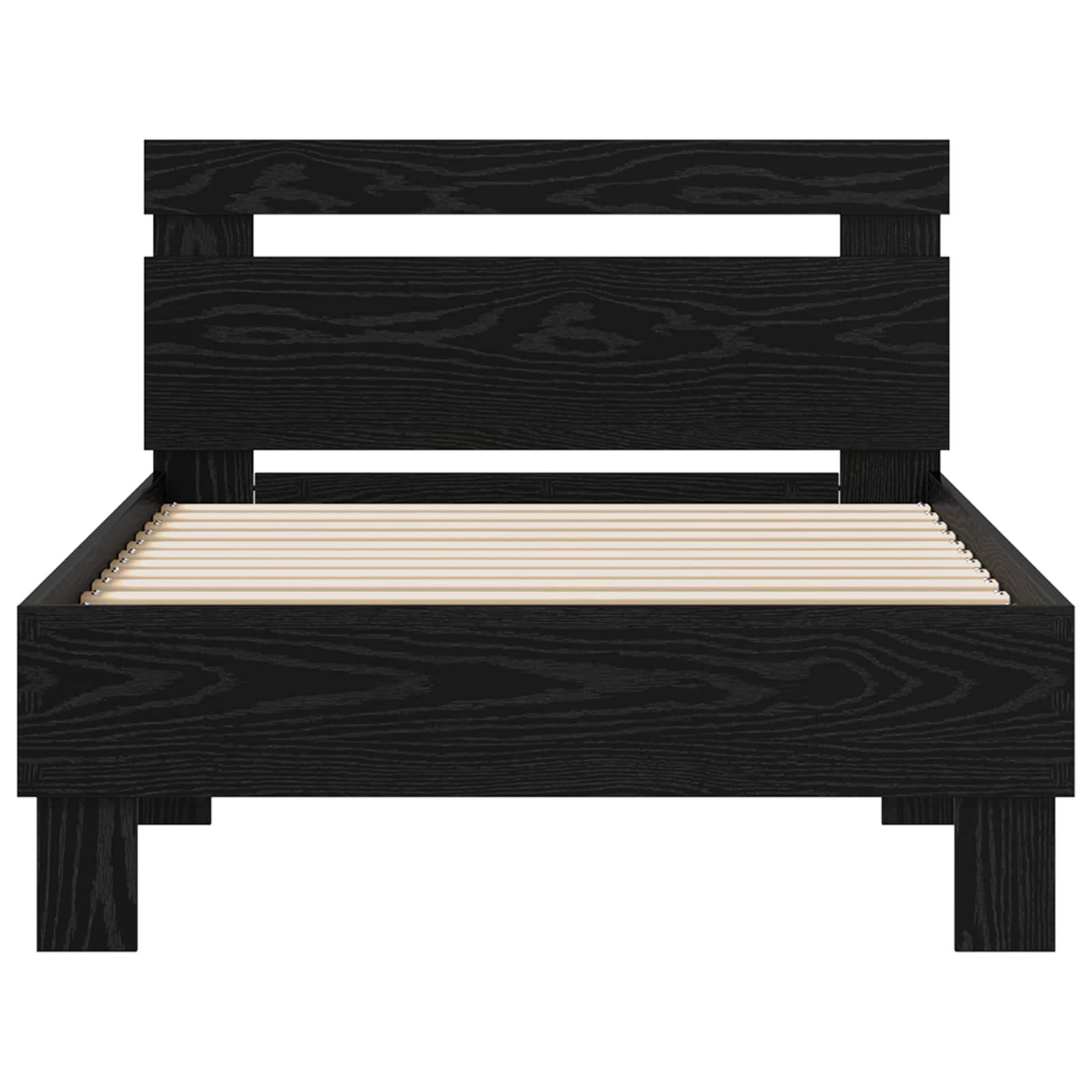 Cadre de lit Chêne noir 75 x 190 cm Bois d'ingénierie - XIOS