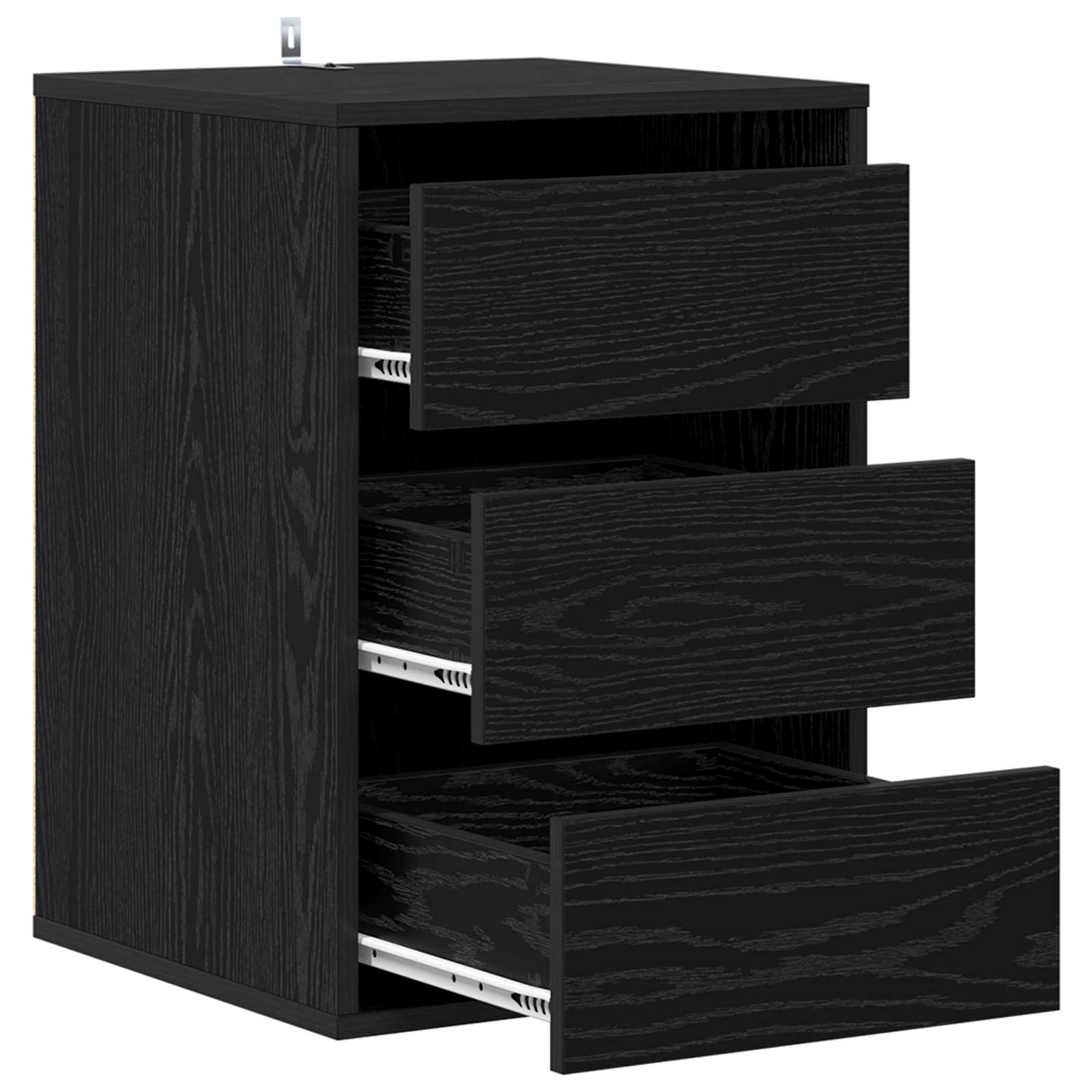 Armoire à tiroirs Chêne noir 41 x 40 x 58 cm Bois d'ingénierie - XIOS