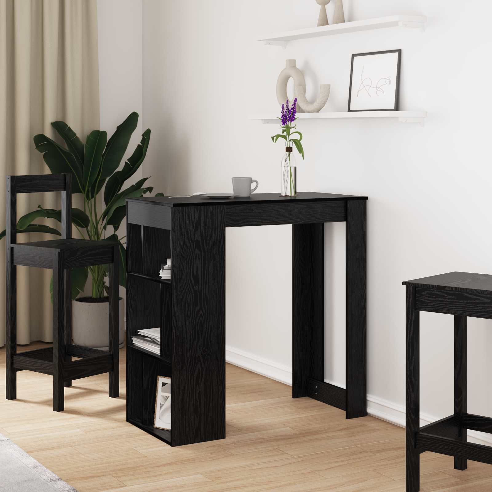 Table de bar Chêne noir 102 x 50 x 103,5 cm Bois d'ingénierie - XIOS