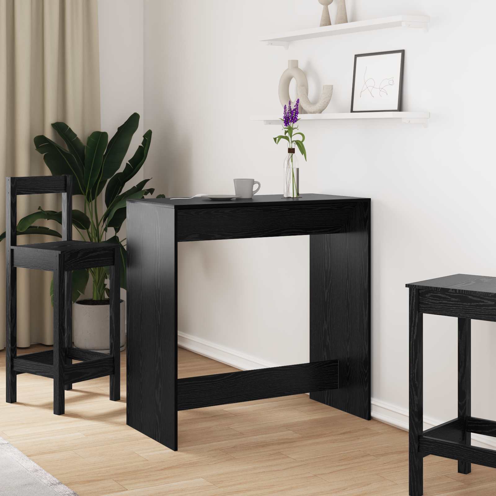 Table de bar Chêne noir 102 x 50 x 103,5 cm Bois d'ingénierie - XIOS