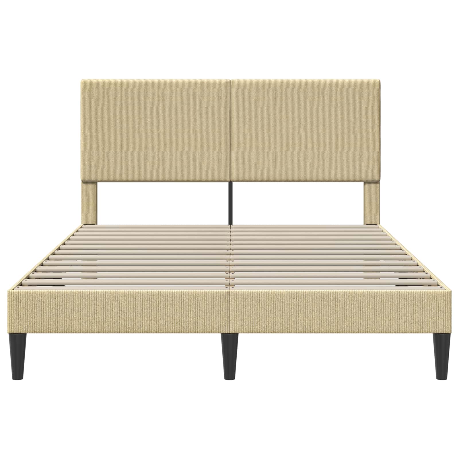 Cadre de lit avec tête de lit Gris Vert Clair 160 x 200 cm - XIOS