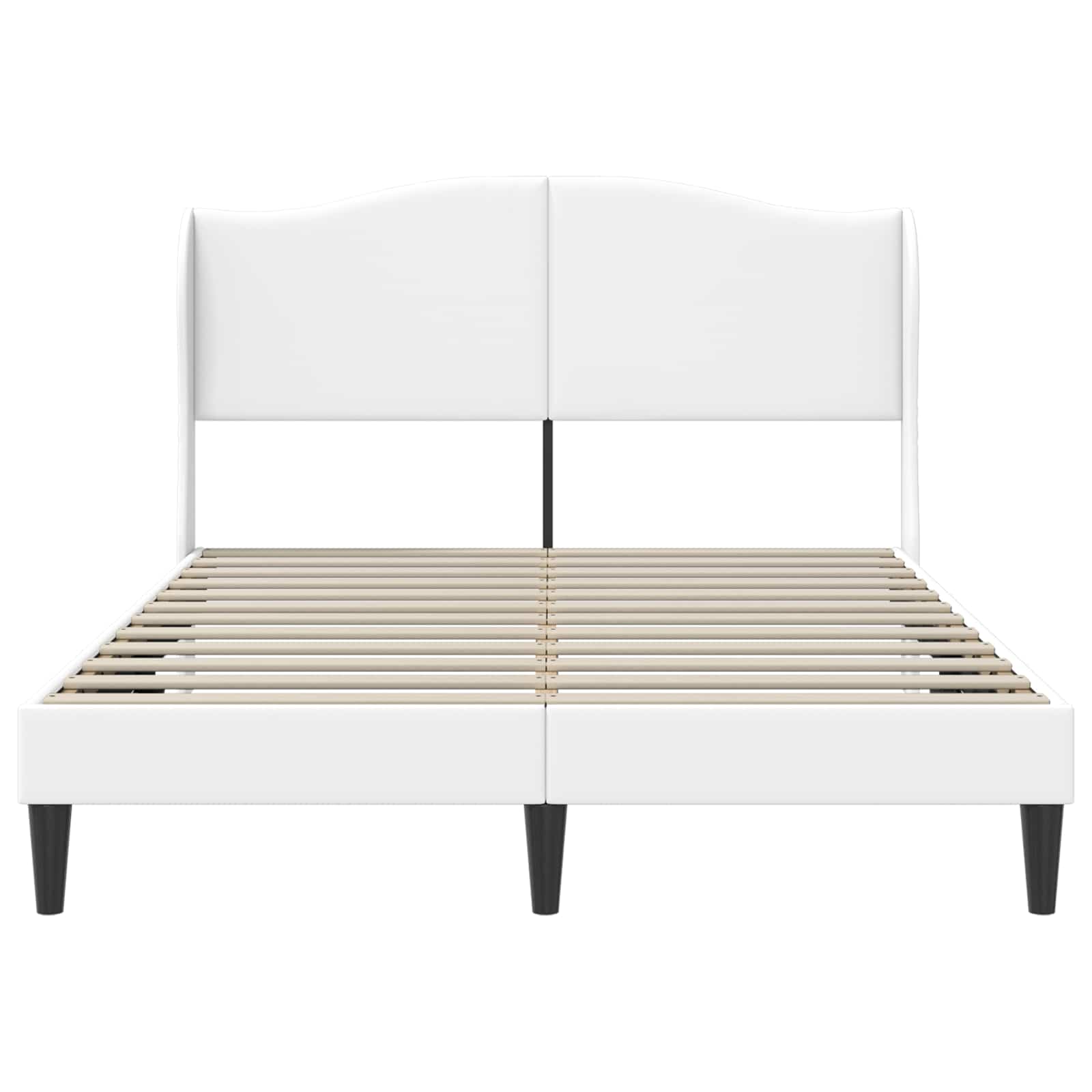 Cadre de lit avec tête de lit Blanc 120 x 190 cm Simili cuir - XIOS